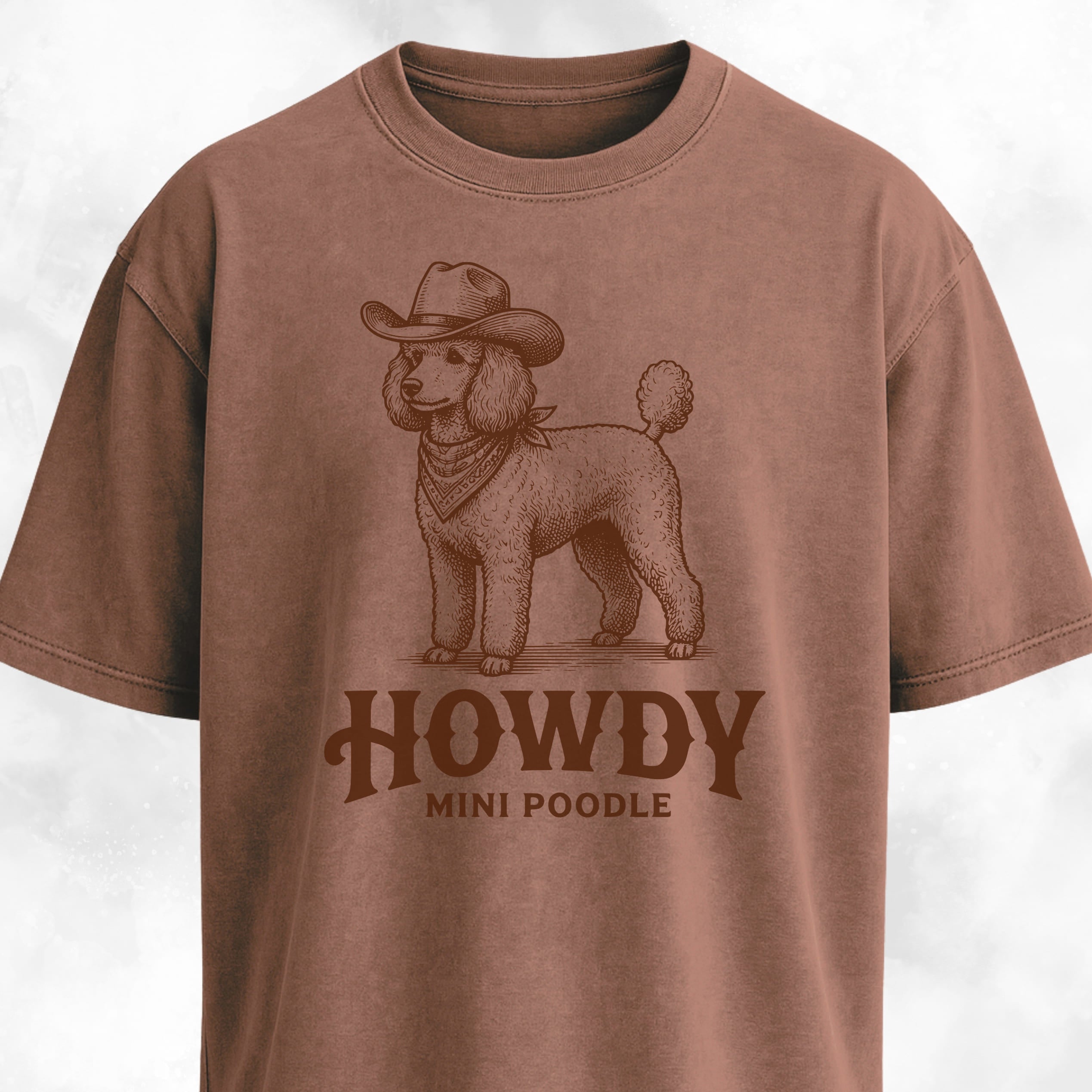 Howdy Mini Poodle T-Shirt