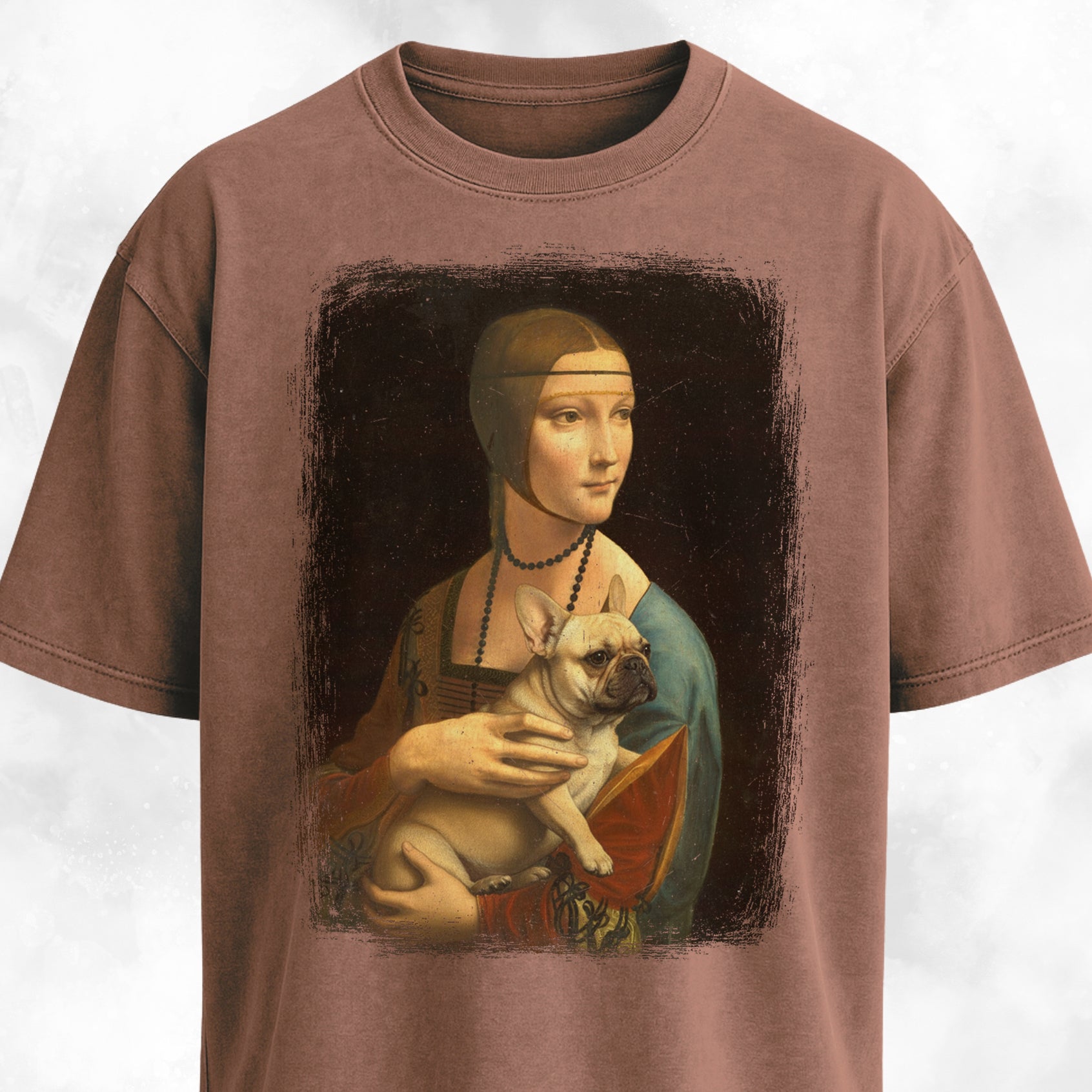 Lady With An Ermine Frenchie Edition T-Shirt