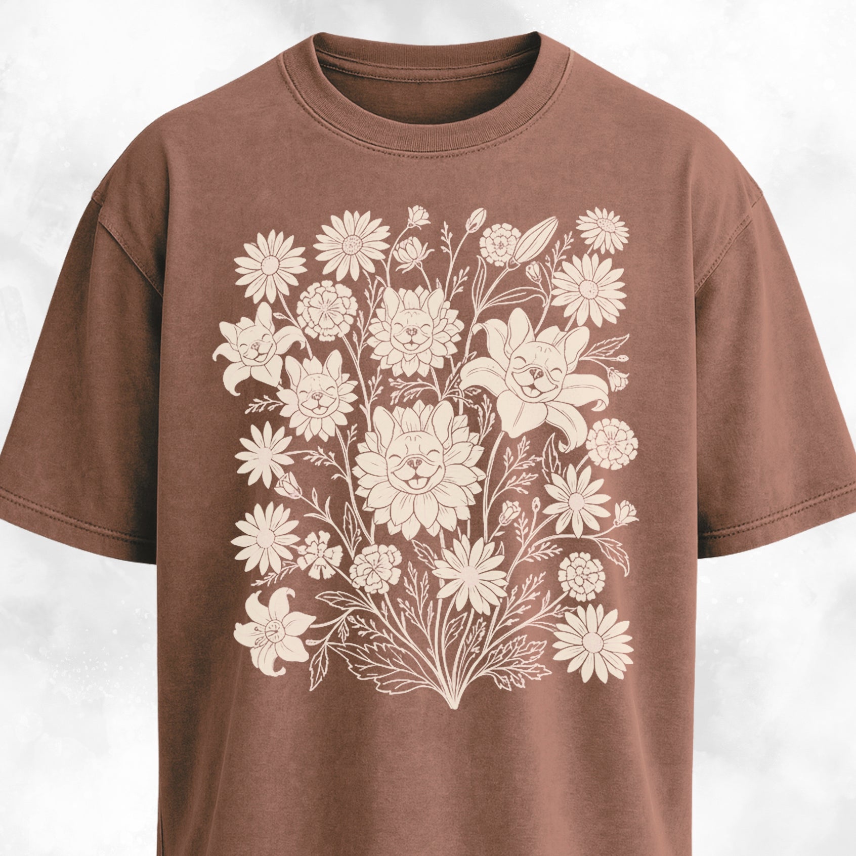 Frenchies Wildflower Composition T-Shirt