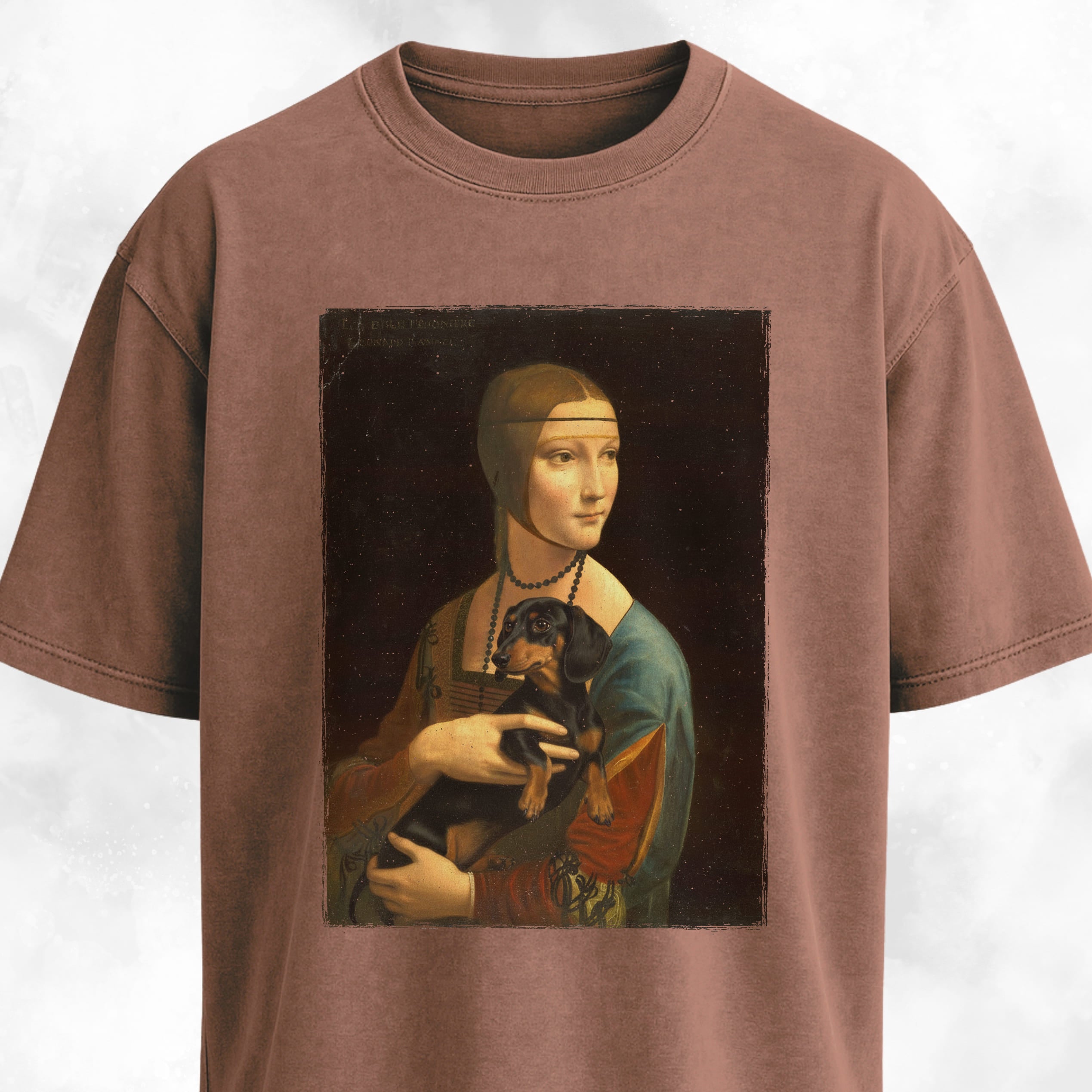 Lady With An Ermine Doxie Edition T-Shirt