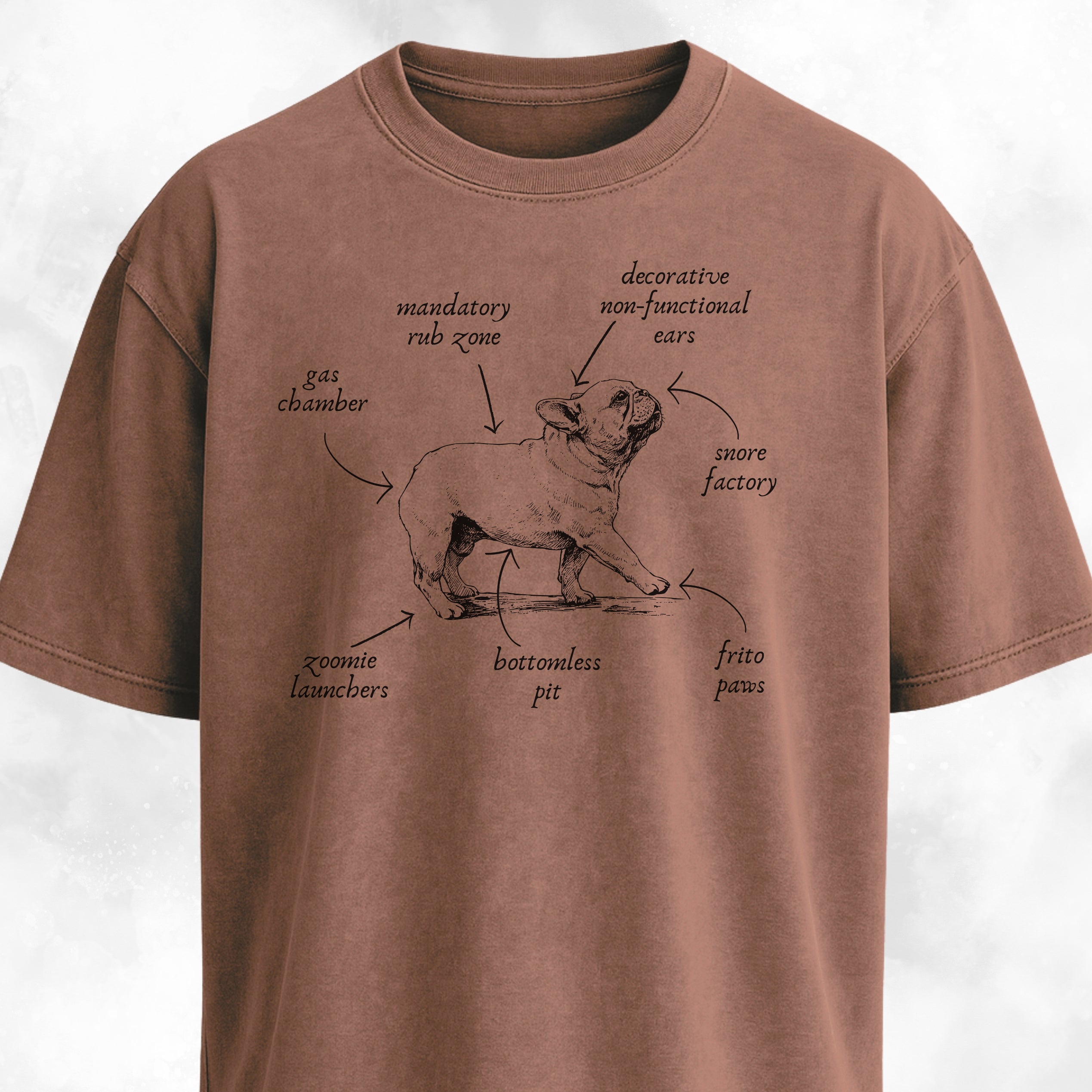 Anatomy Of A French Bulldog T-Shirt