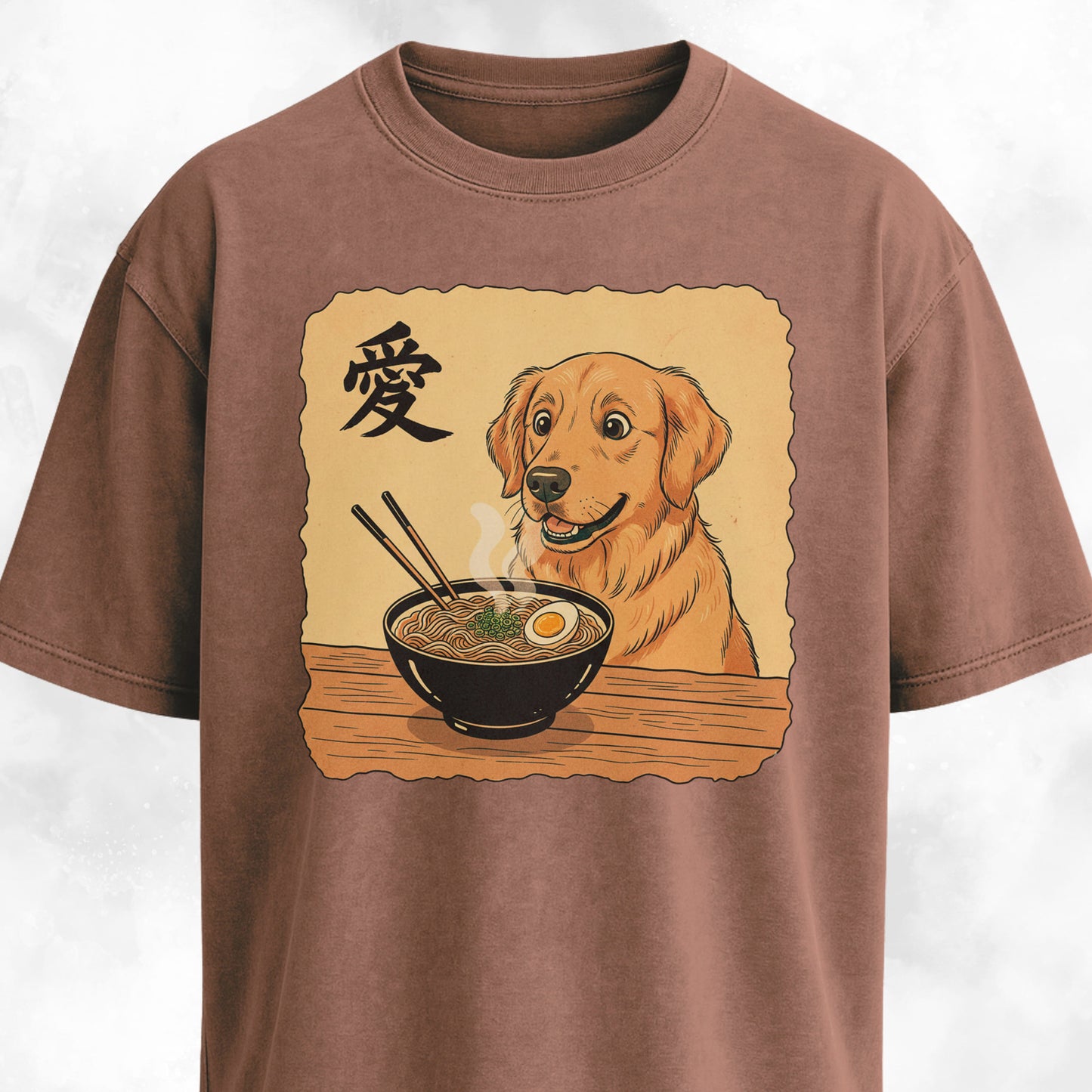 Japanese Goldie Eating Ramen T-Shirt