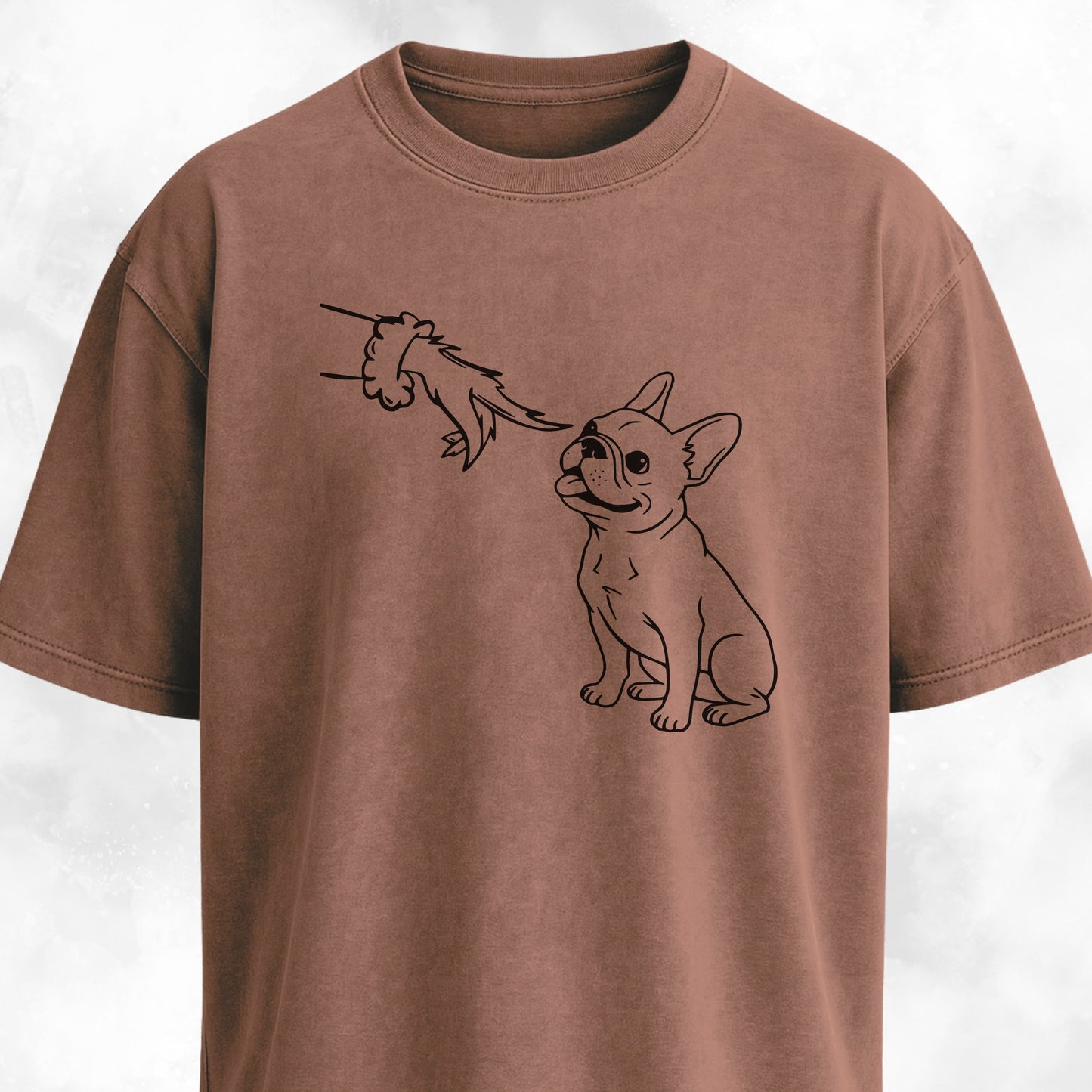Grinch Booping Frenchie Nose Christmas T-Shirt