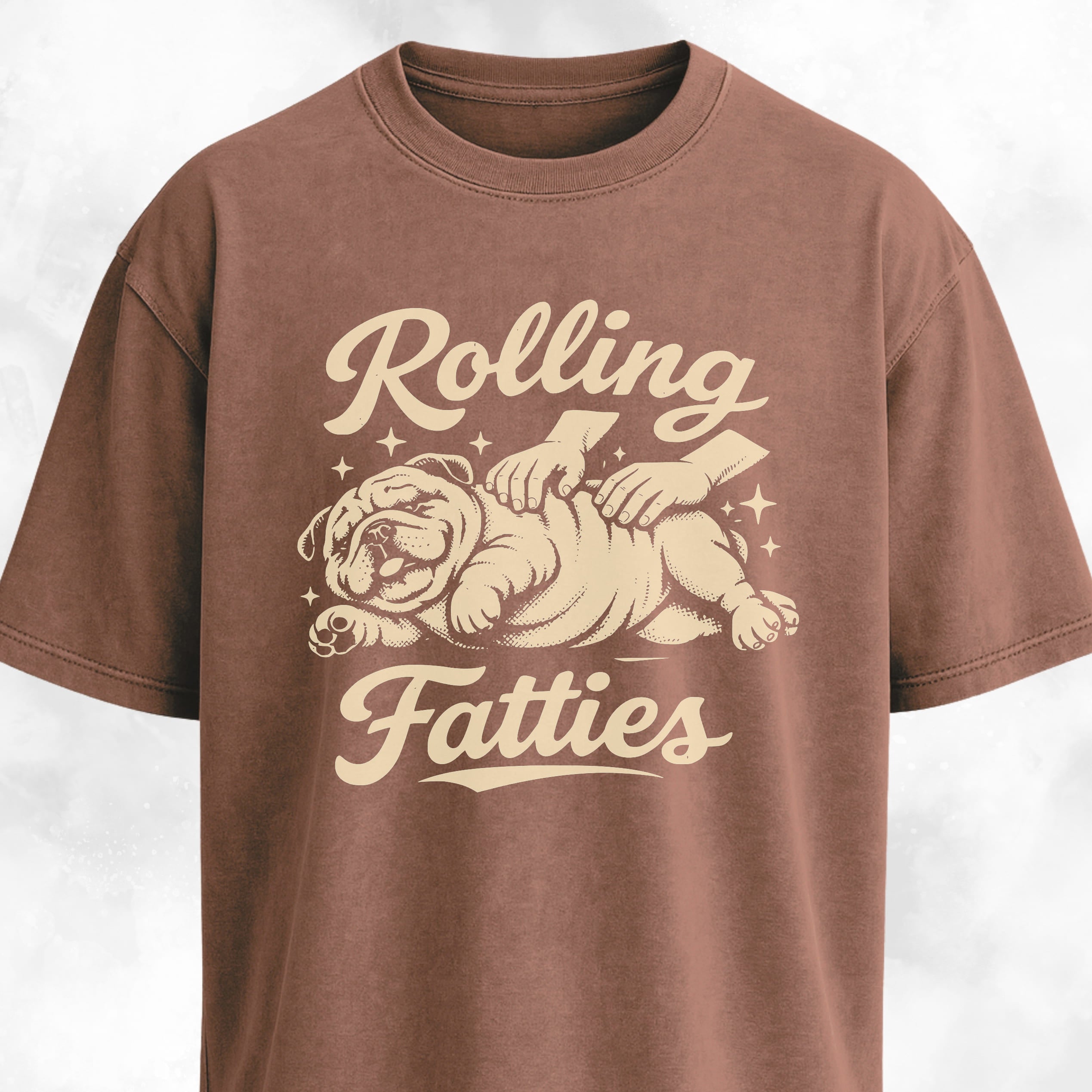 Rolling Fatties Bulldog T-Shirt