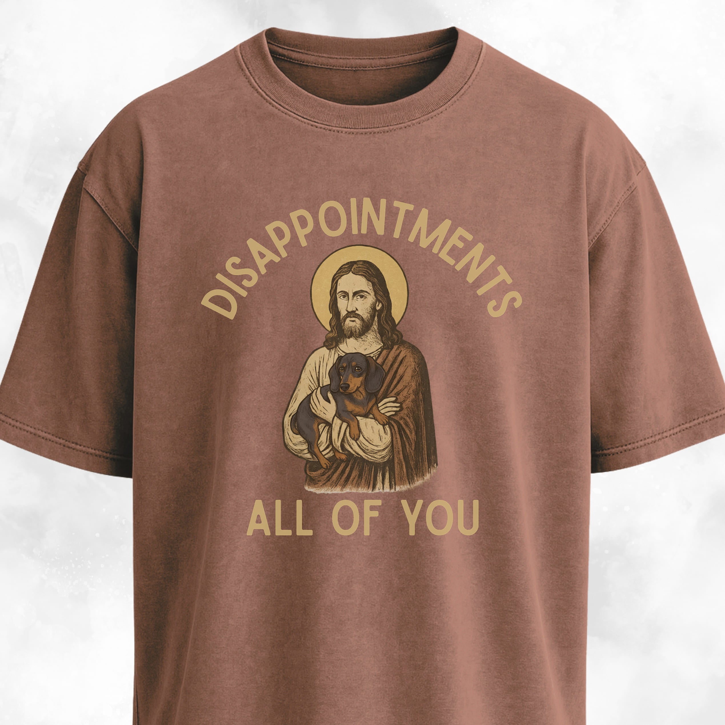 Disappointed Jesus Dachshund Edition T-Shirt