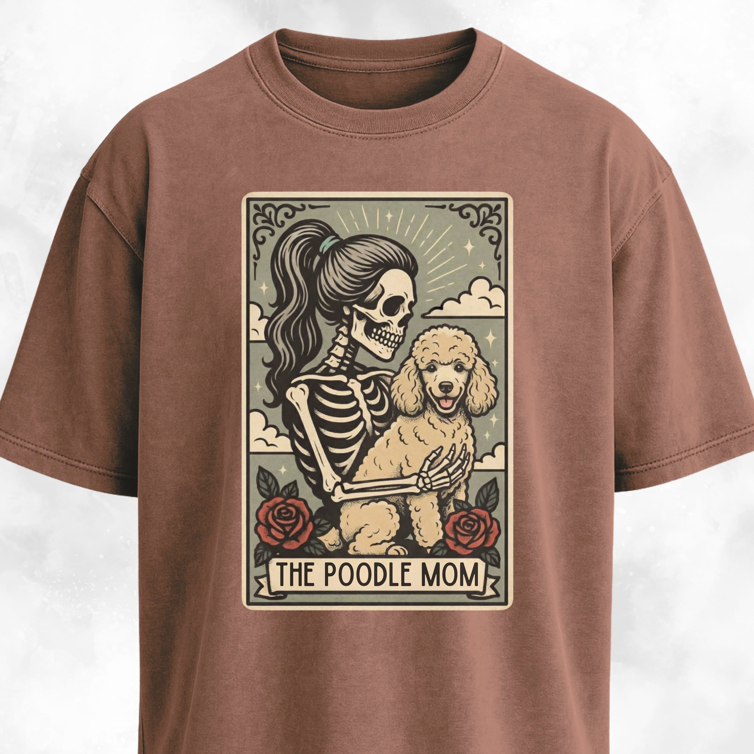 The Poodle Mom Tarot Card T-Shirt