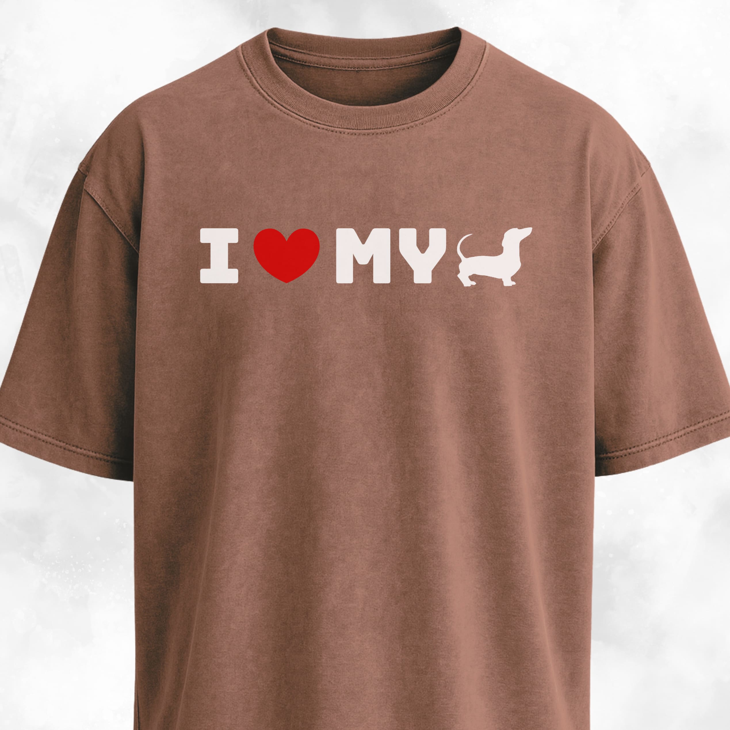 I Love My Doxie Minimal T-Shirt