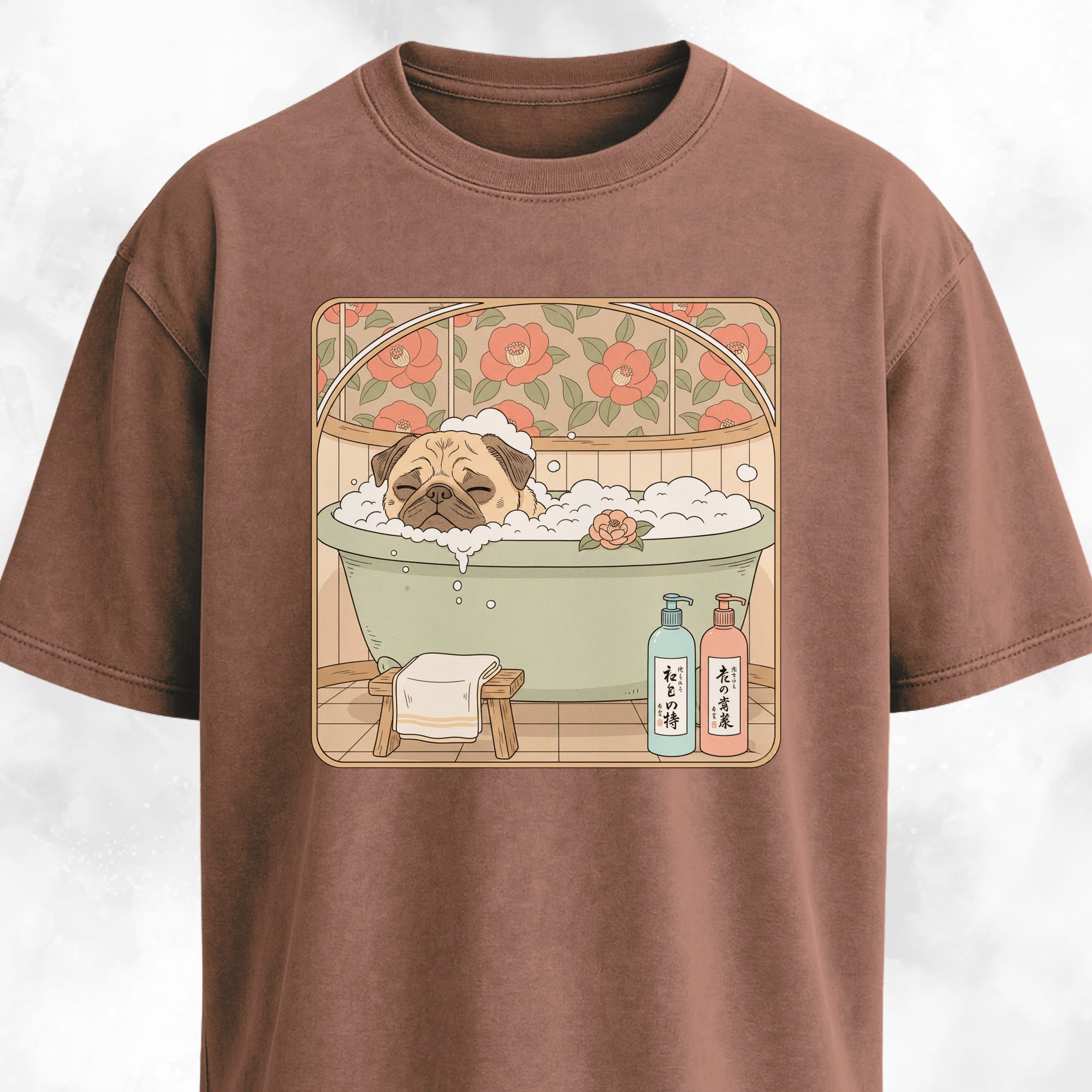 Pug Taking A Bath T-Shirt
