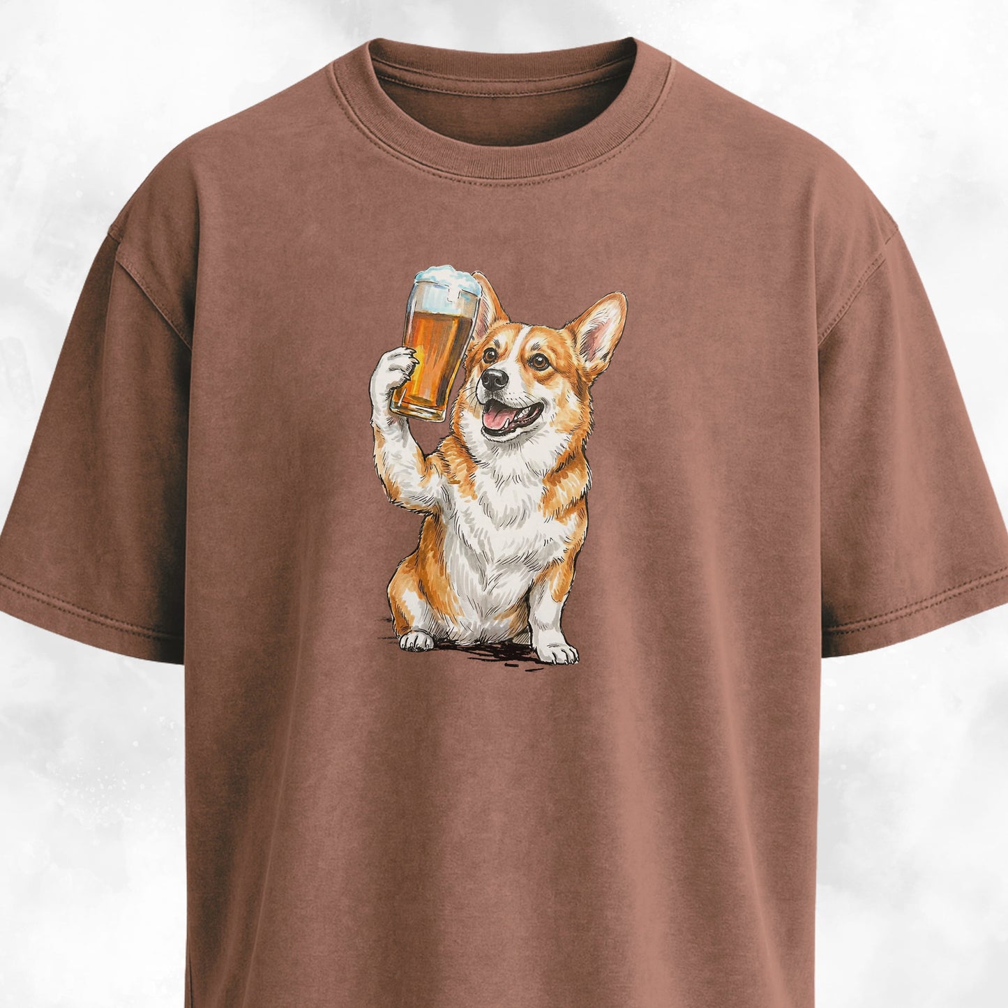 Corgi Cheering With Beer T-Shirt