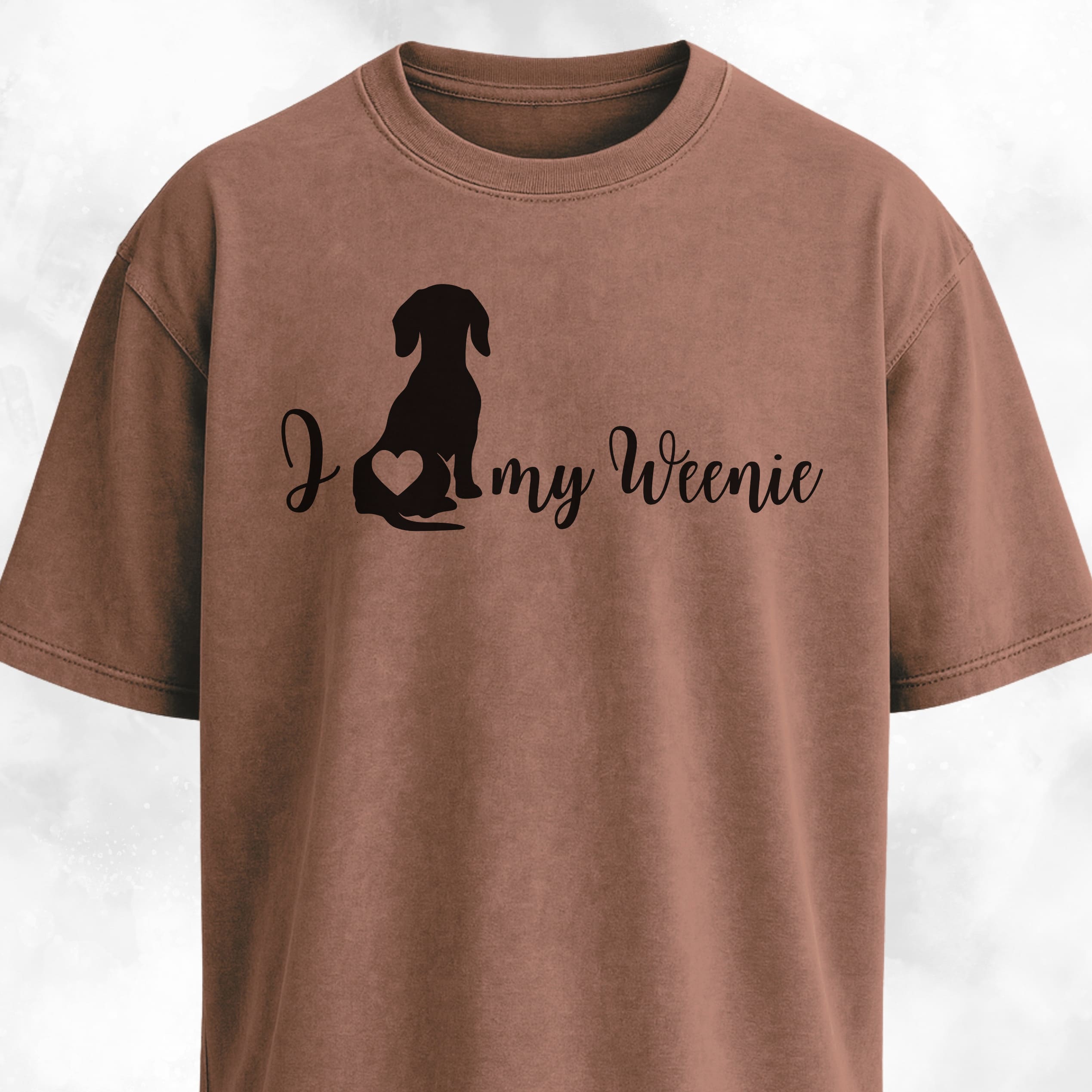 I Love My Weenie Butt Heart T-Shirt