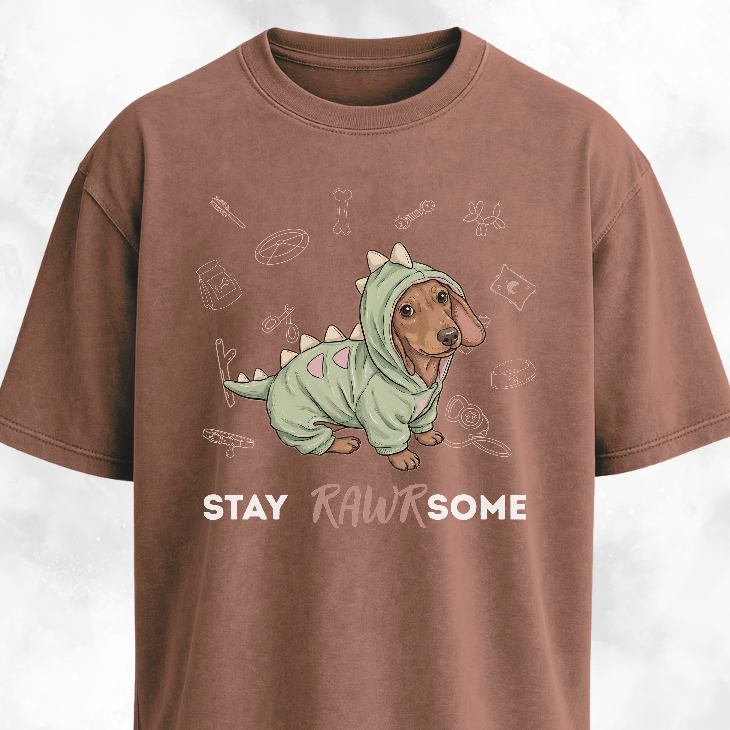 Doxie In A Dinosaur Costume T-Shirt