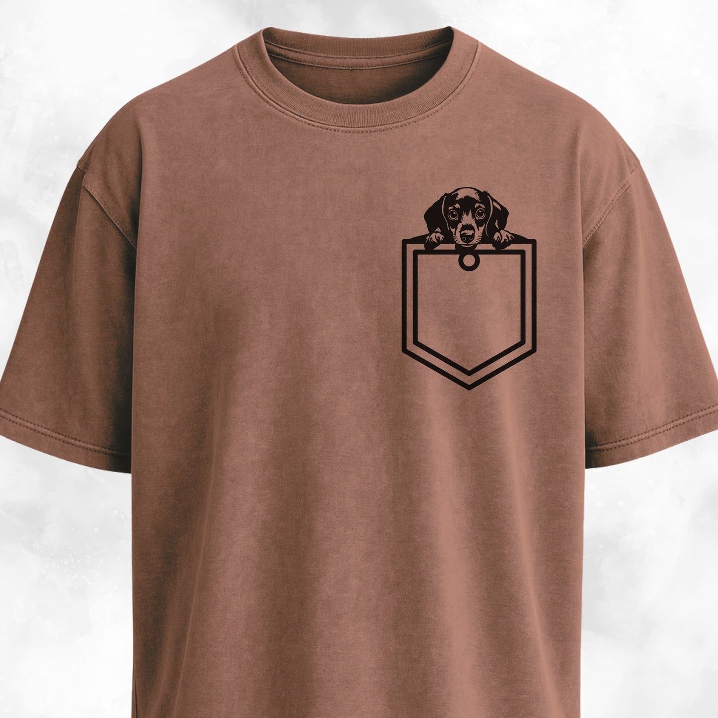 Doxie Pup Pocket Design T-Shirt