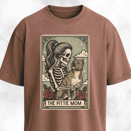 The Pittie Mom Tarot Card T-Shirt