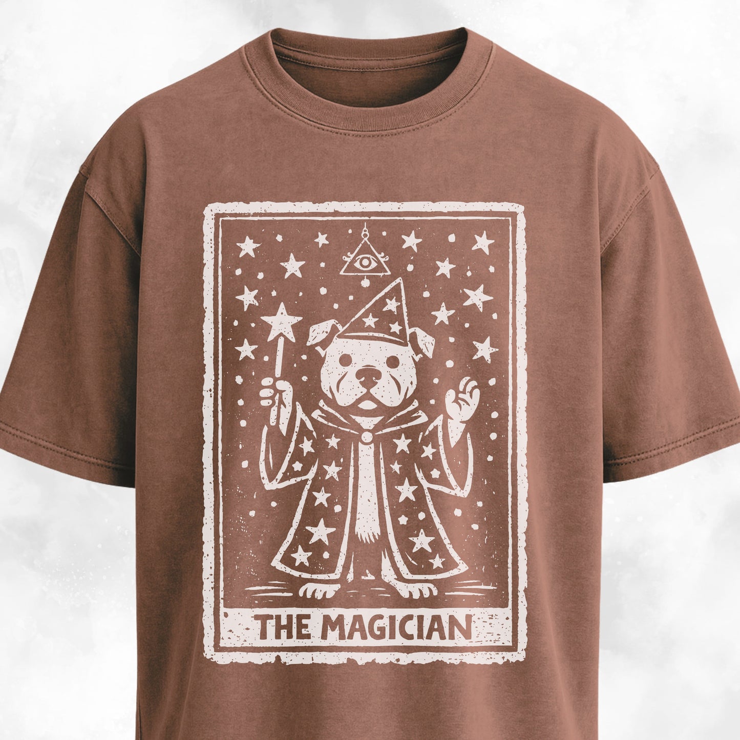 The Magician Pitbull Tarot Card T-Shirt