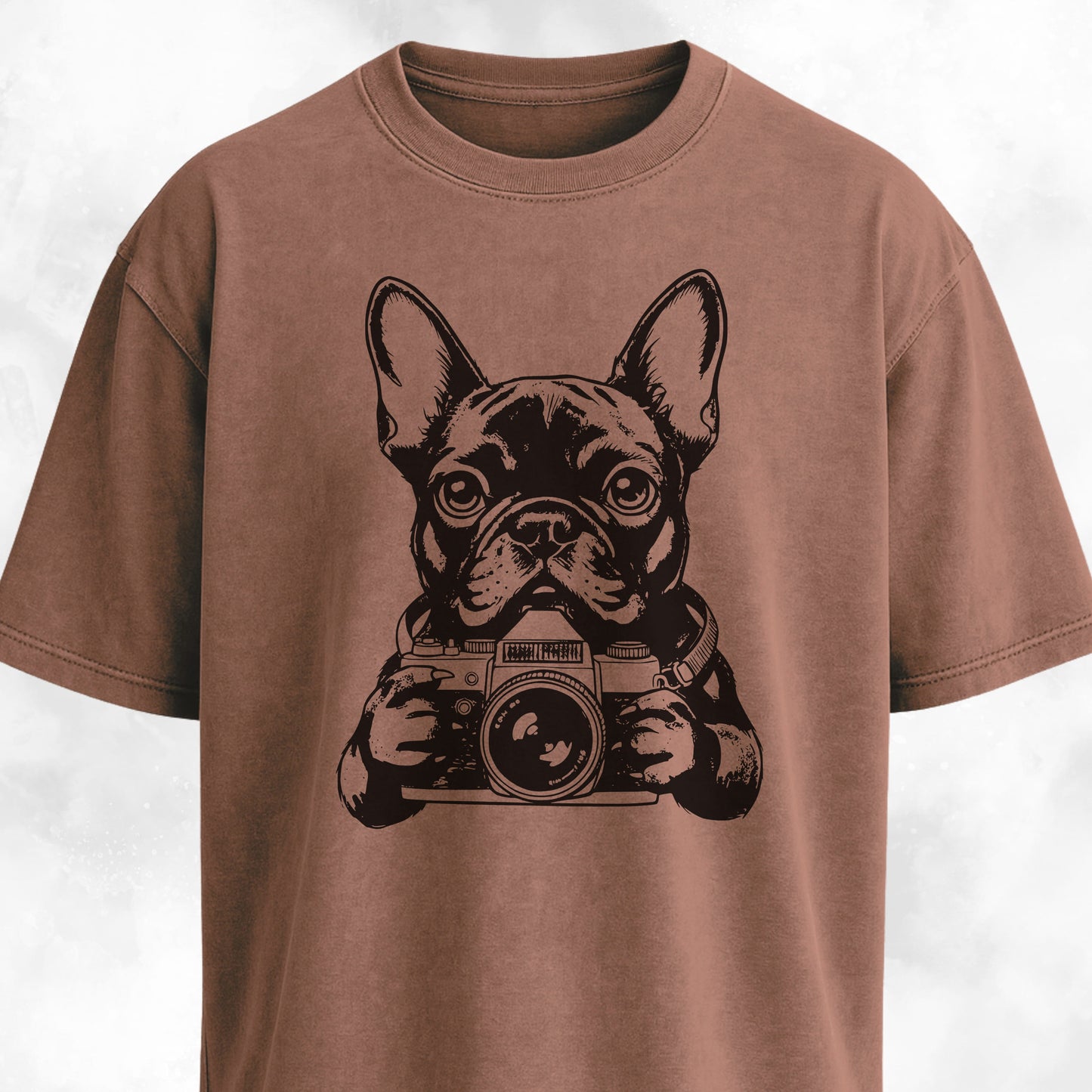 Tourist Frenchie With A Camera T-Shirt