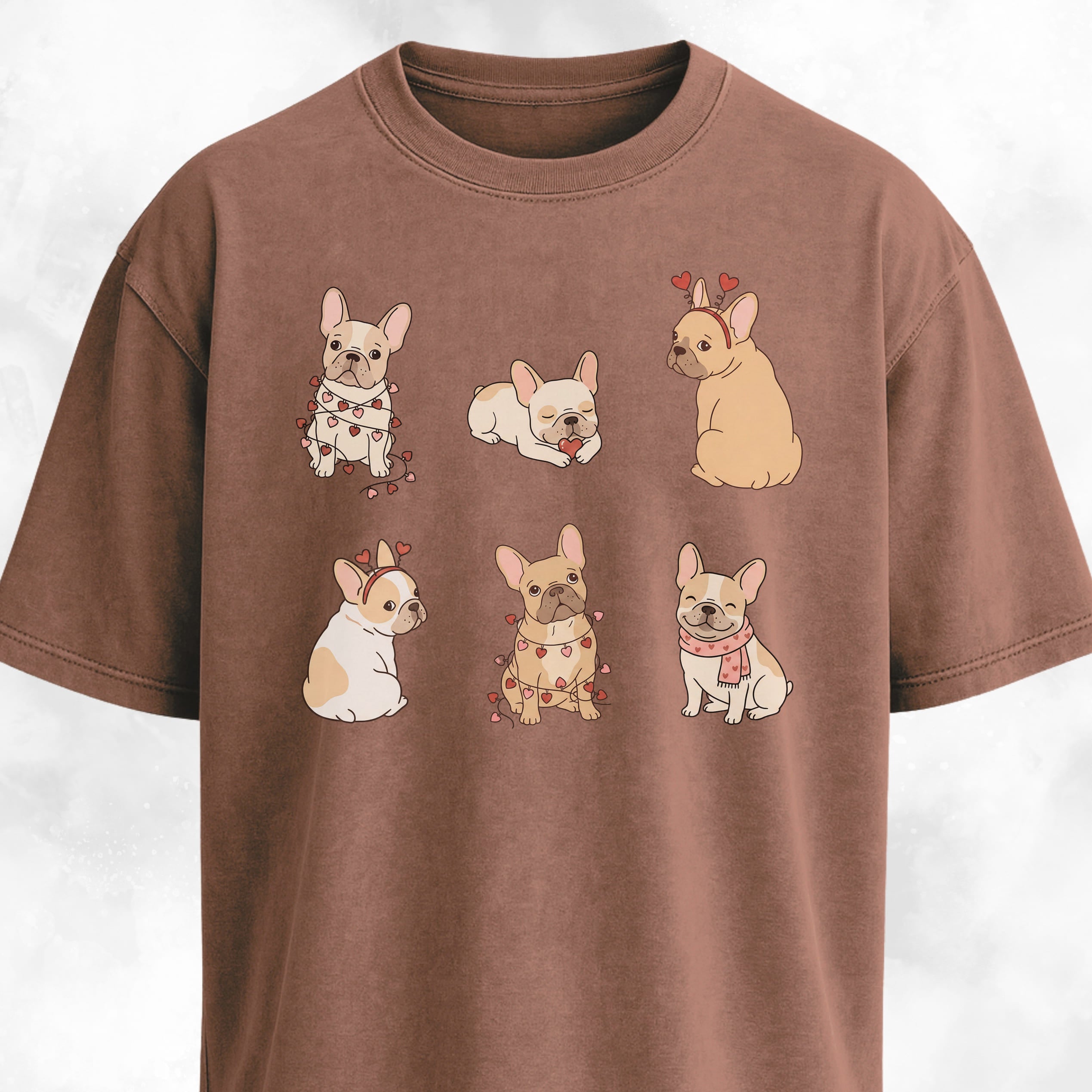 Valentine's Day Romantic Frenchies Collage