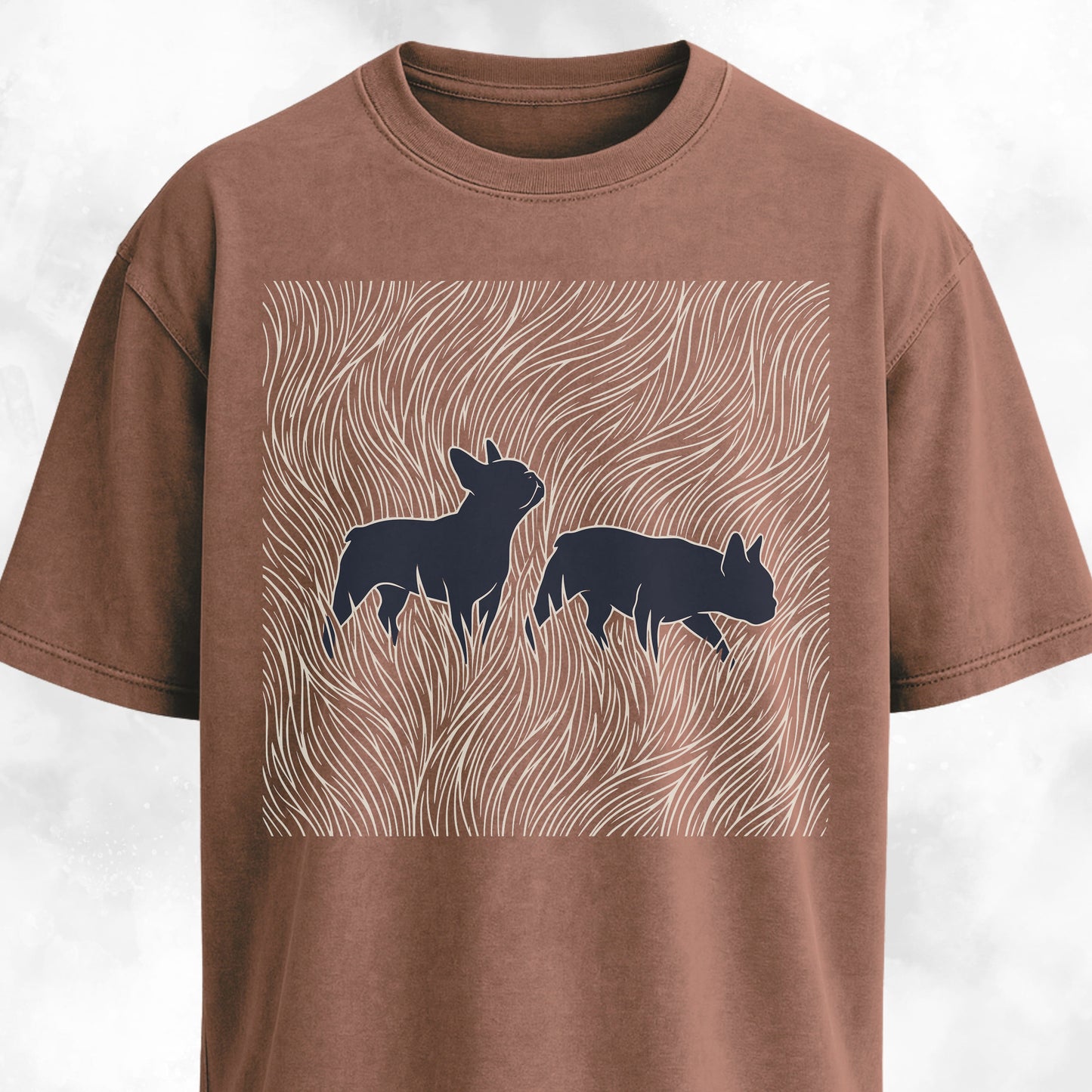 Frenchies In A Grass Field T-Shirt