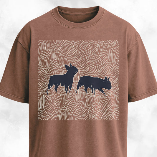 Frenchies In A Grass Field T-Shirt
