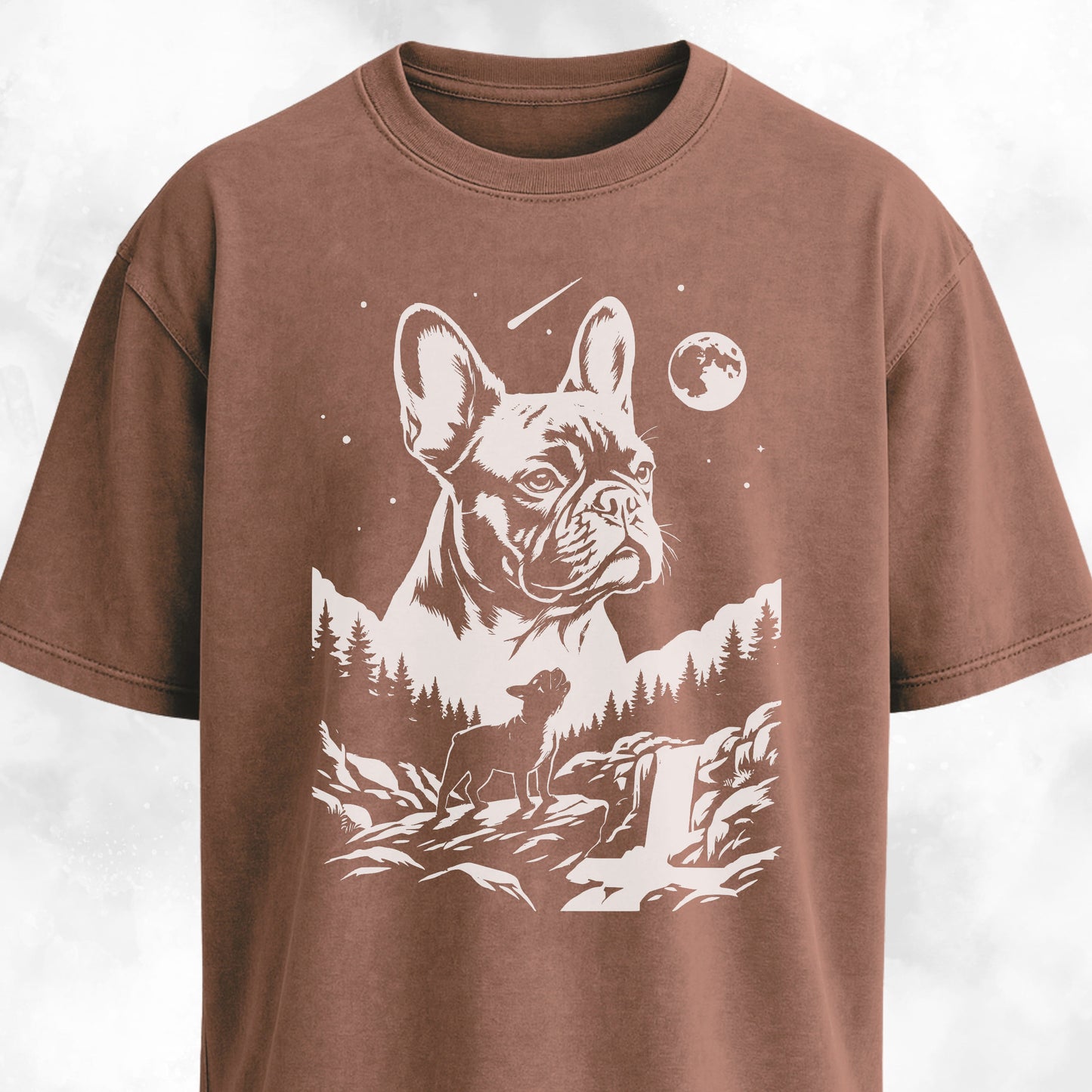 Frenchie Night Collage T-Shirt
