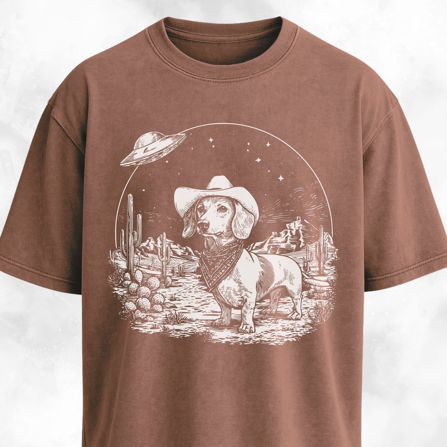 Cowboy Doxie In The Desert T-Shirt