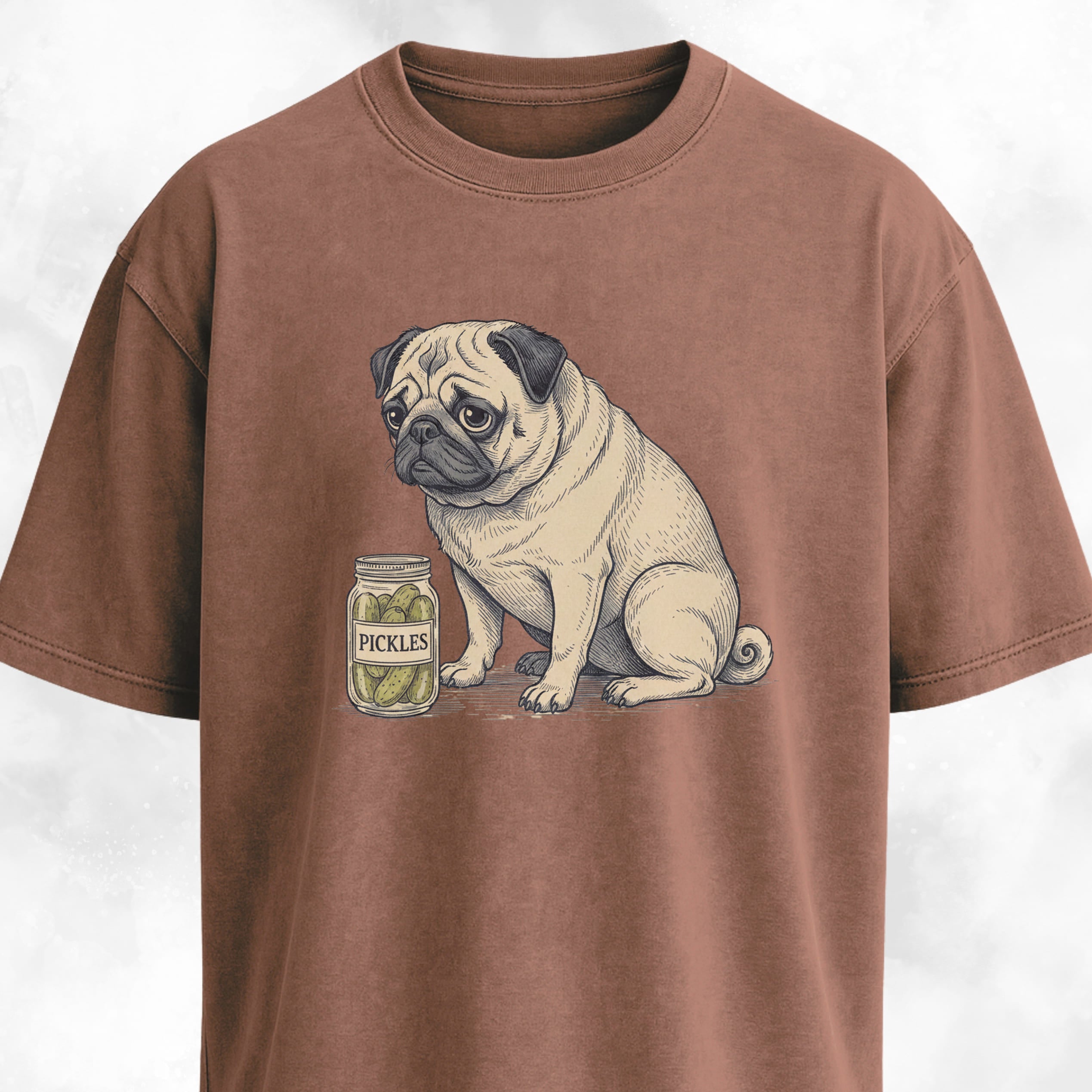 Pug With Pickles T-Shirt