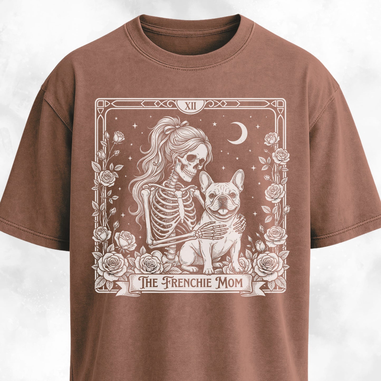 Gothic Frenchie Mom T-Shirt