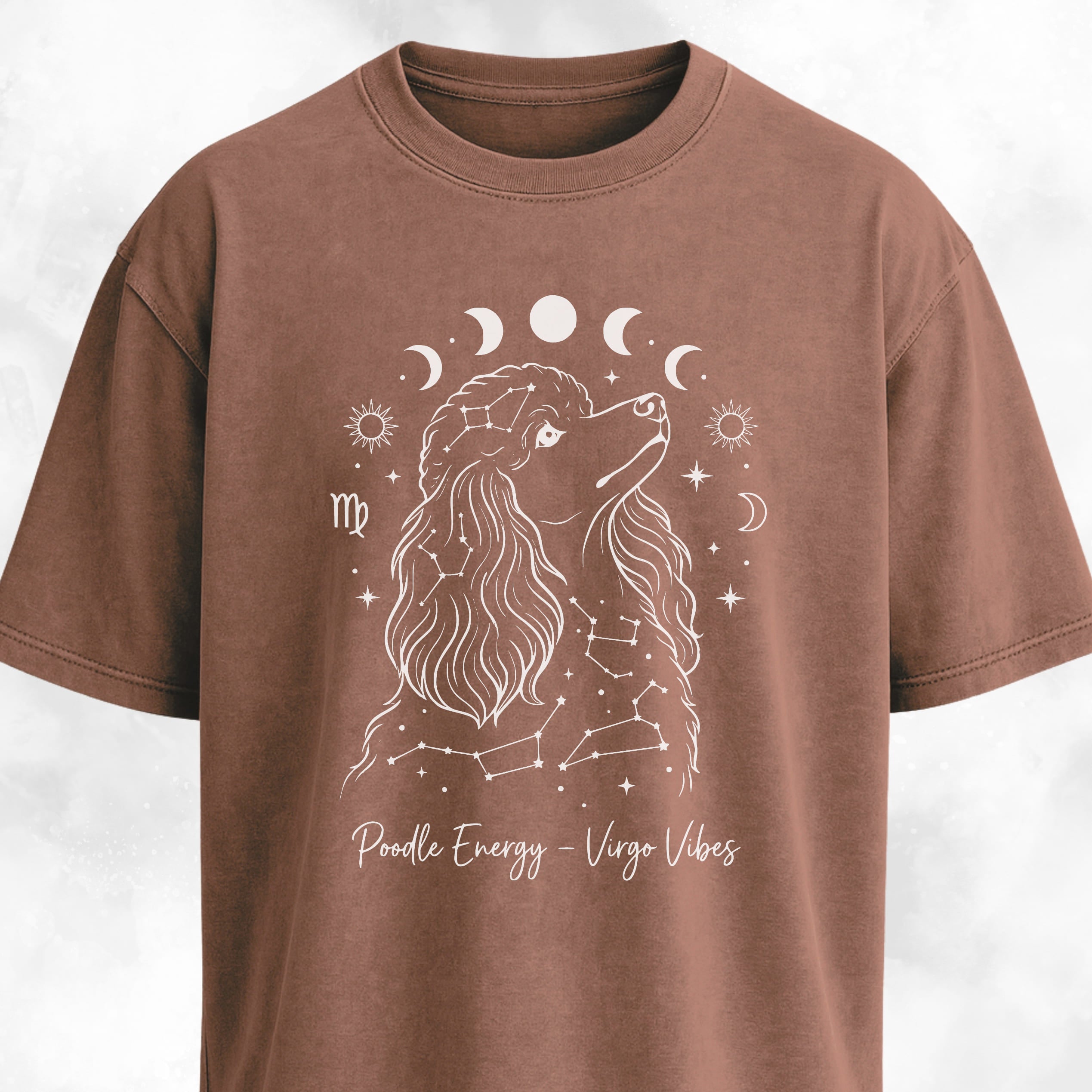 Poodle Energy Astrology T-Shirt