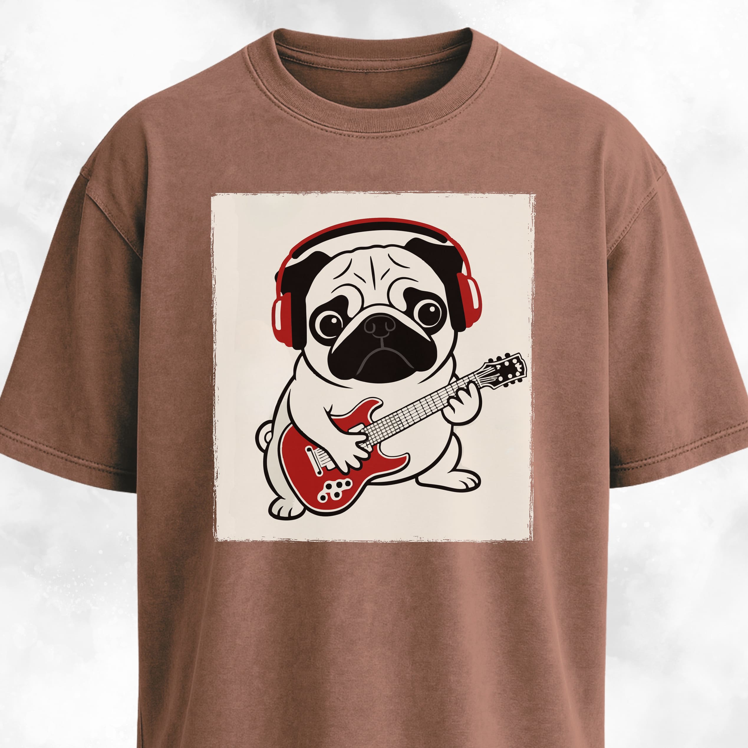 Pug Playing The Guitar T-Shirt