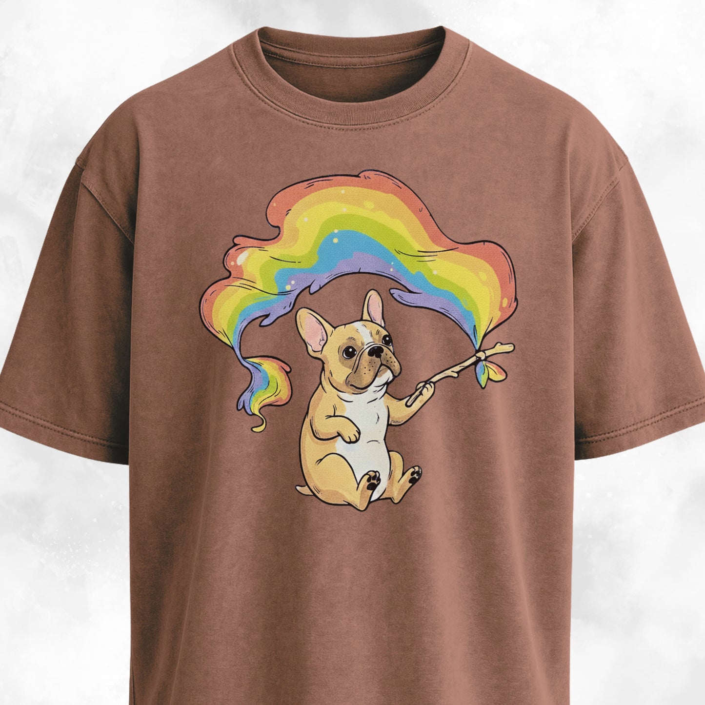 Rainbow Flag French Bulldog T-Shirt