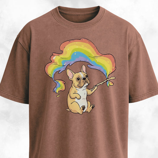 Rainbow Flag French Bulldog T-Shirt