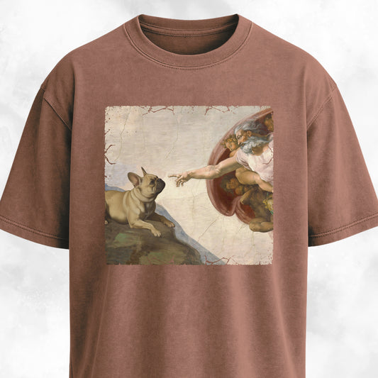 The Creation Of Adam Frenchie Edition T-Shirt