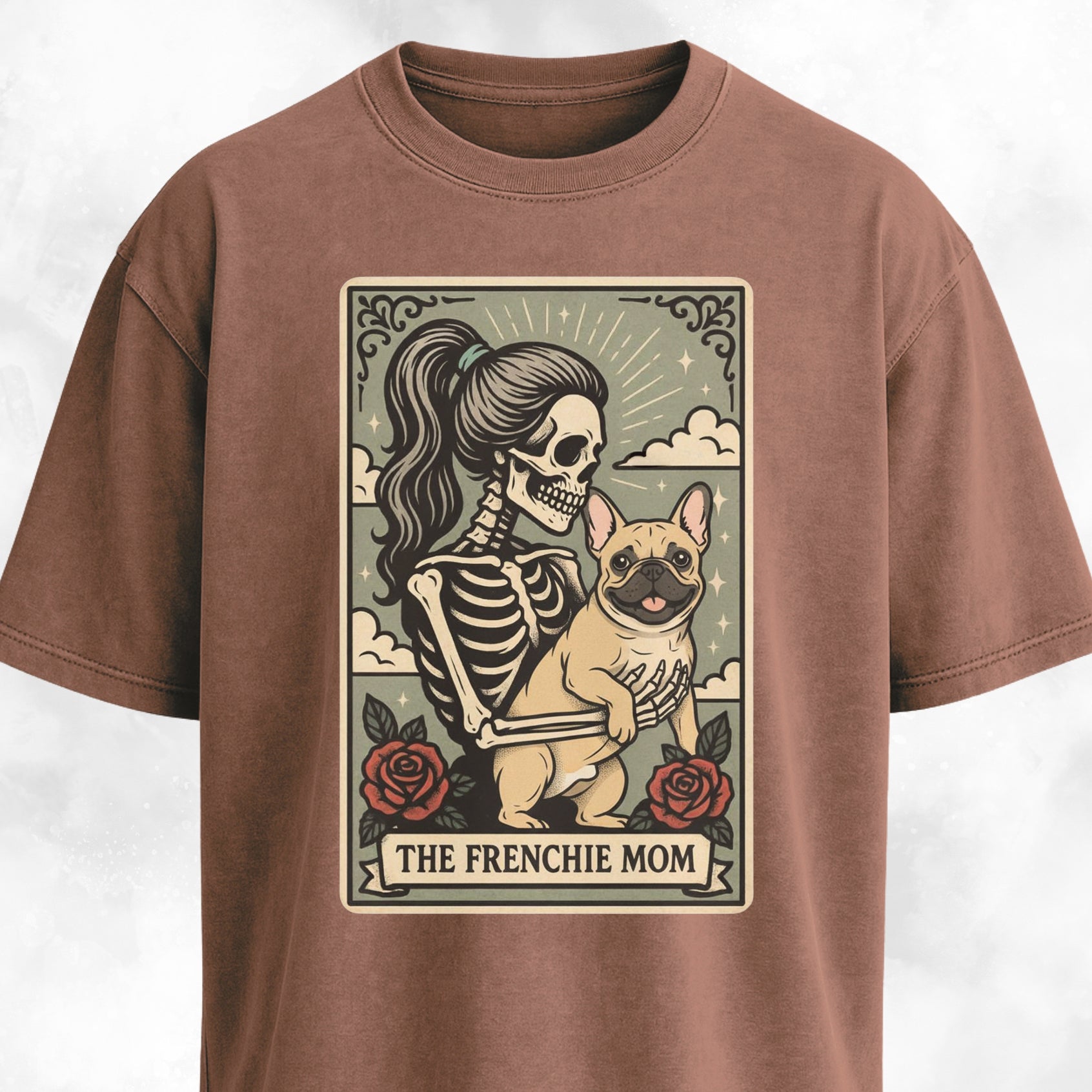 The Frenchie Mom Tarot Card T-Shirt