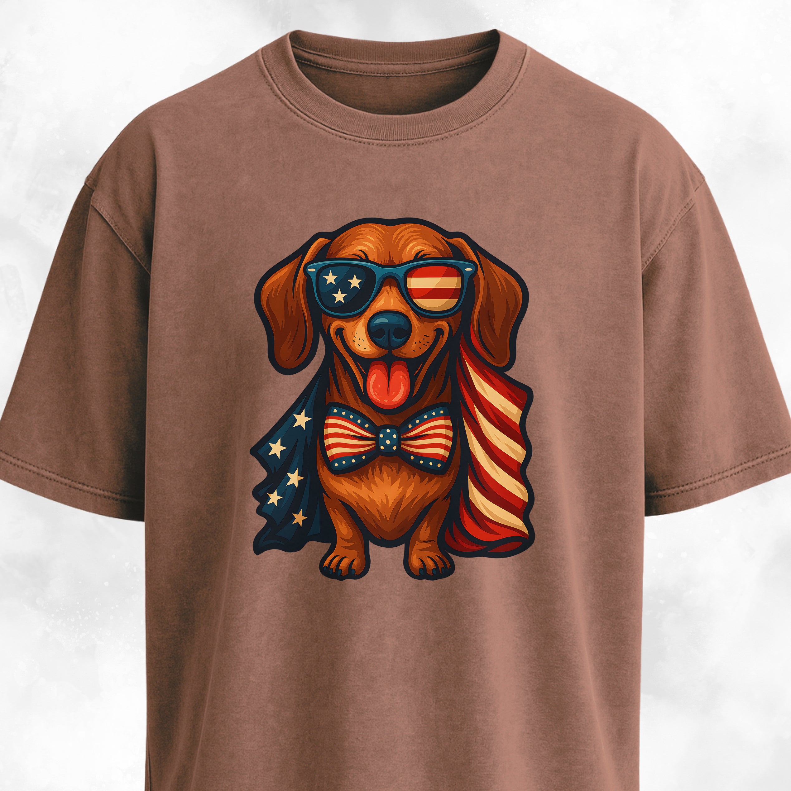 American Flag Doxie T-Shirt