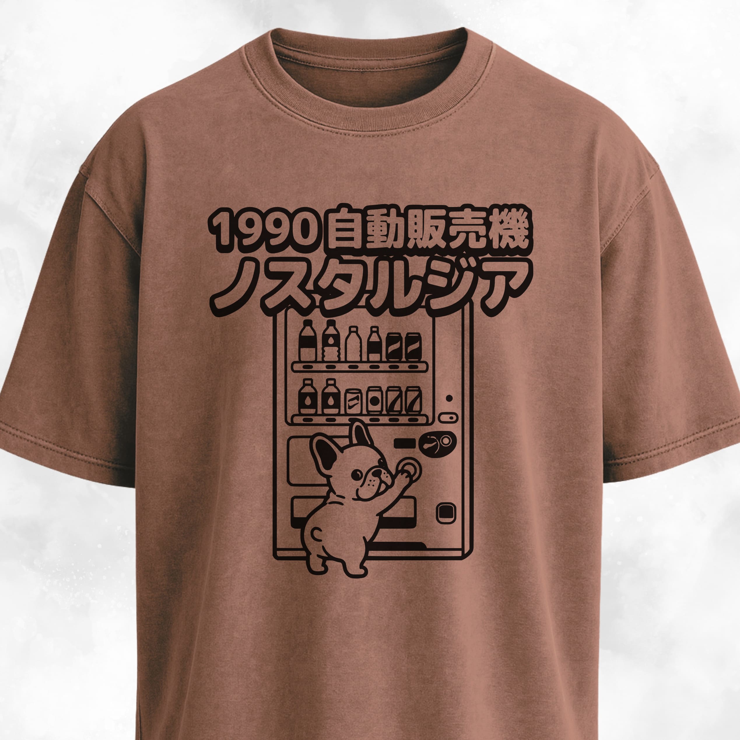 Frenchie Japanese Vending Machine T-Shirt