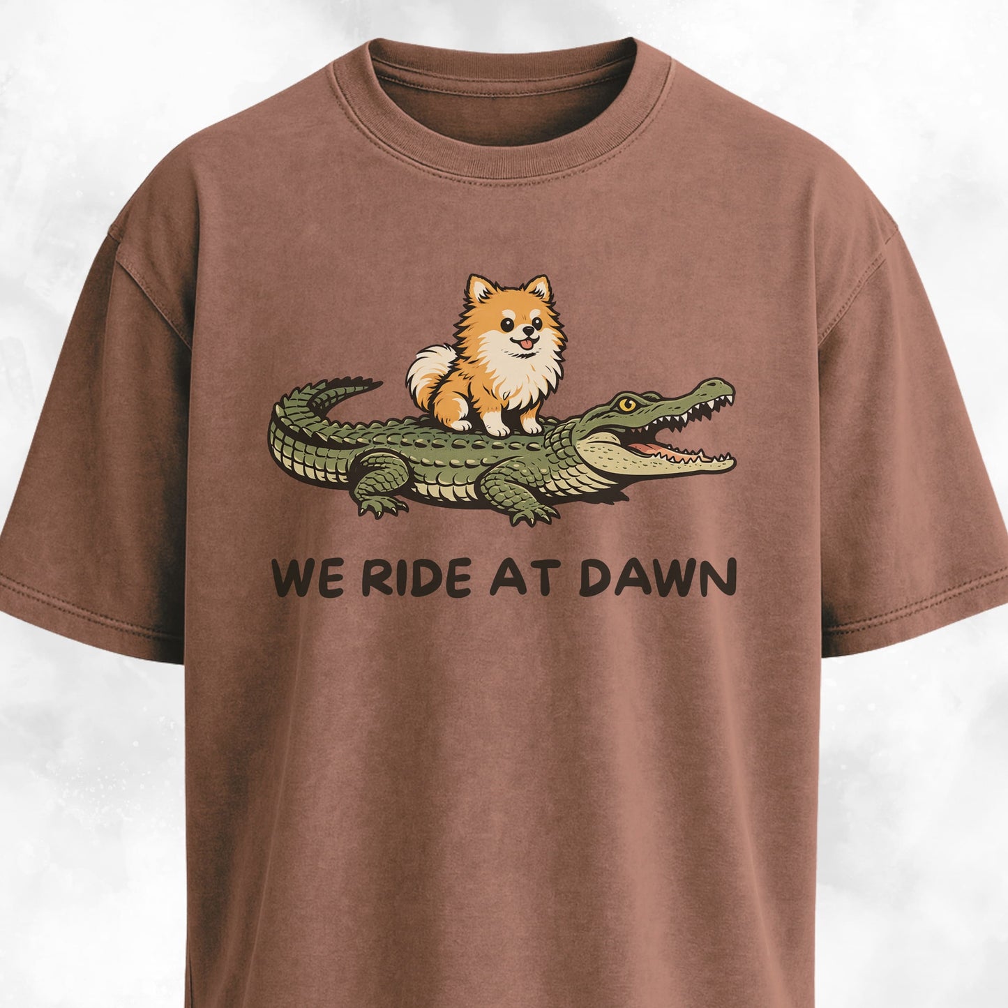 We Ride At Dawn Pomeranian T-Shirt