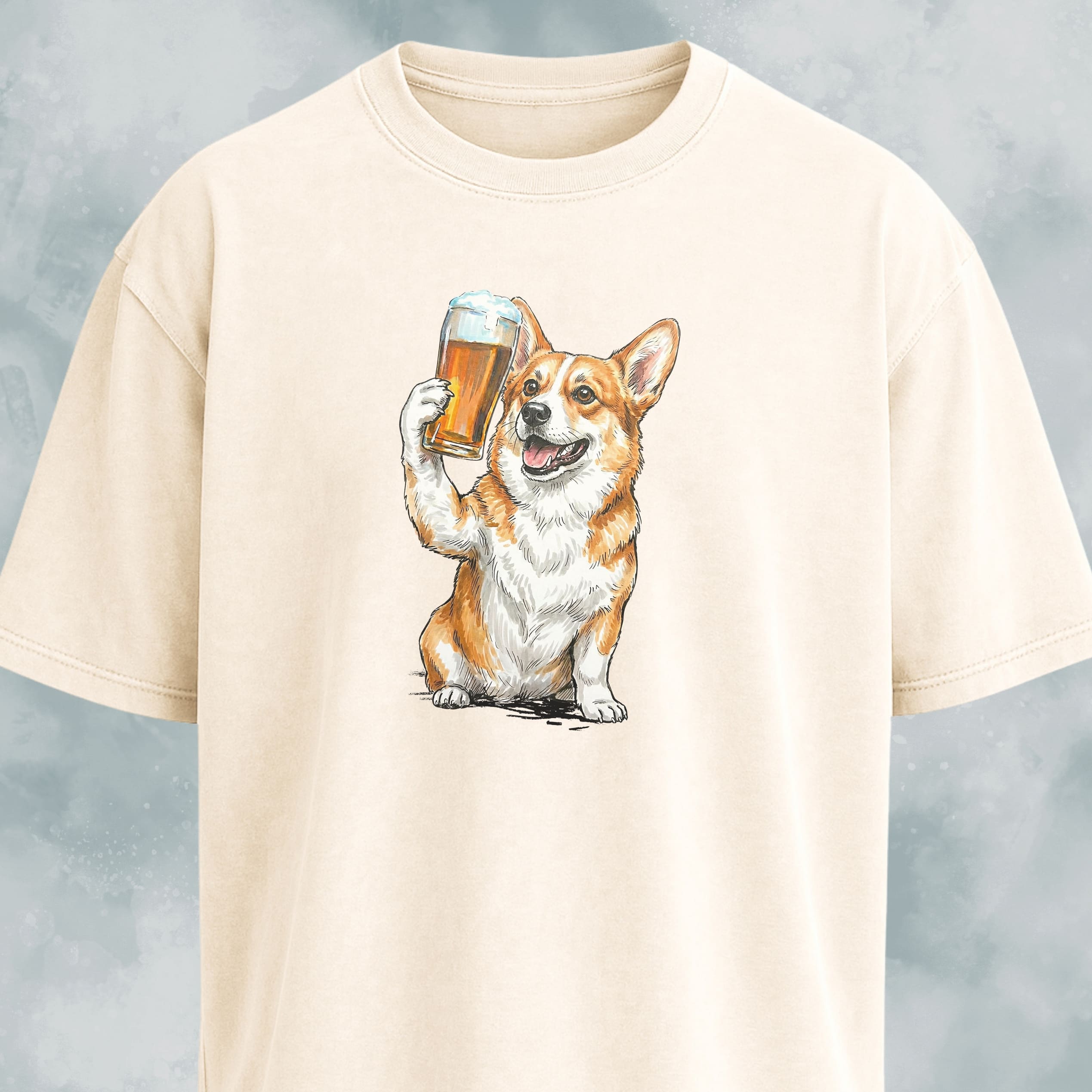 Corgi Cheering With Beer T-Shirt