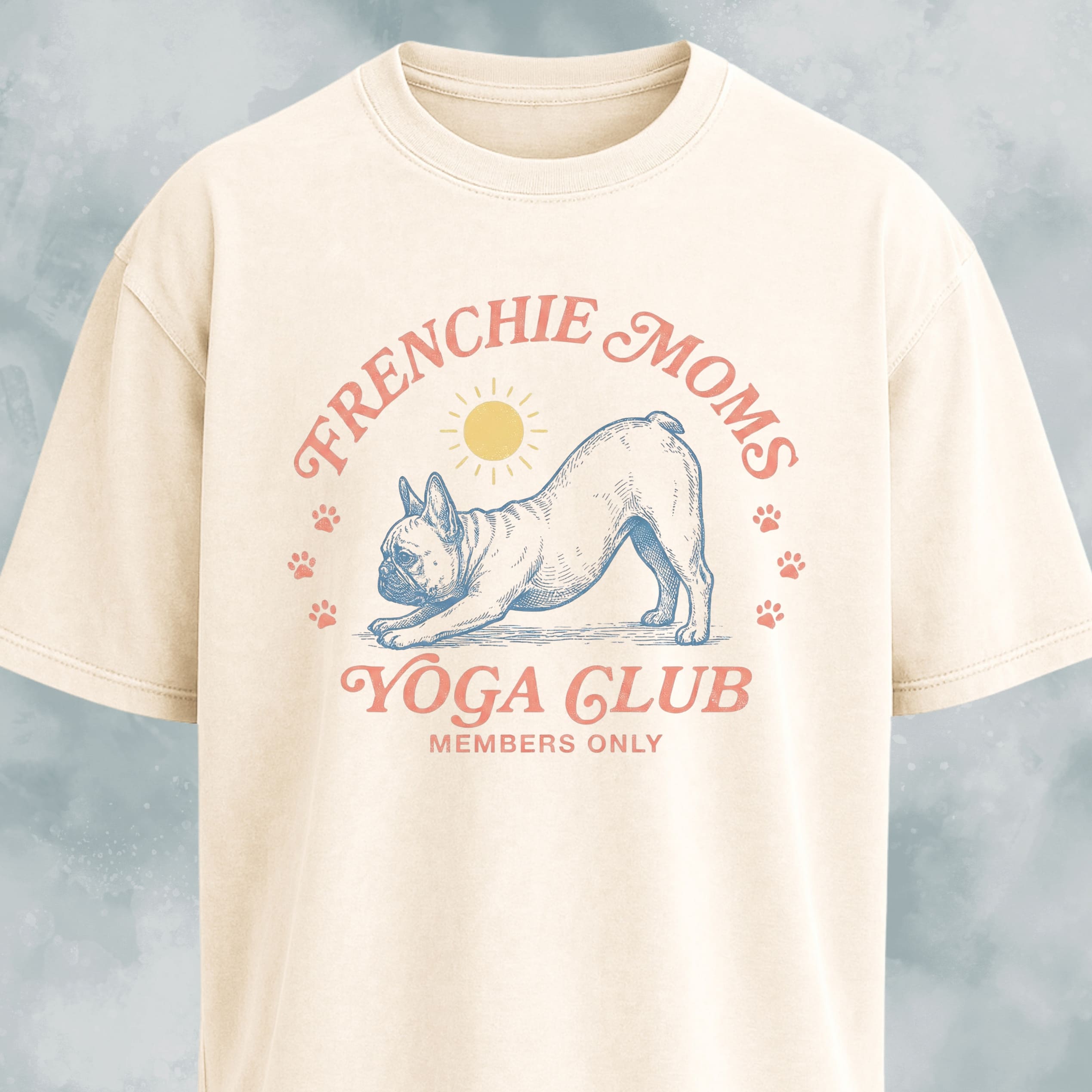 Frenchie Moms Yoga Club T-Shirt