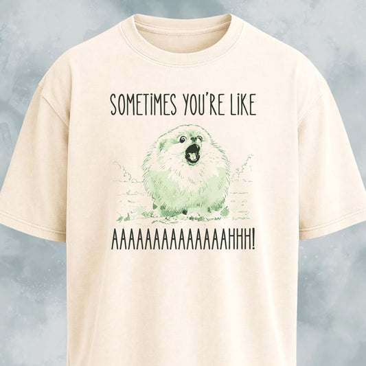 Screaming Pomeranian Meme T-Shirt