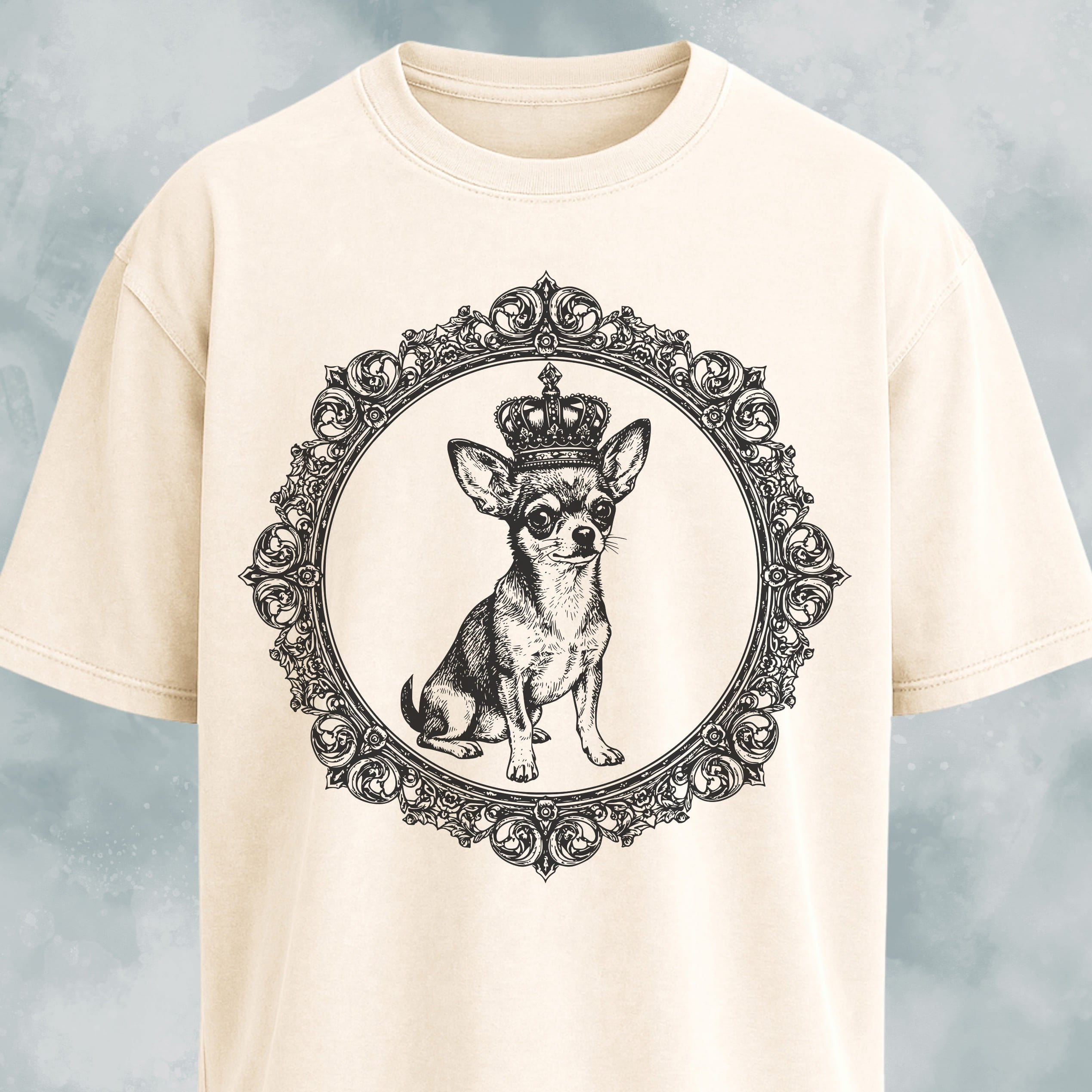 Regal Chihuahua With A Crown T-Shirt