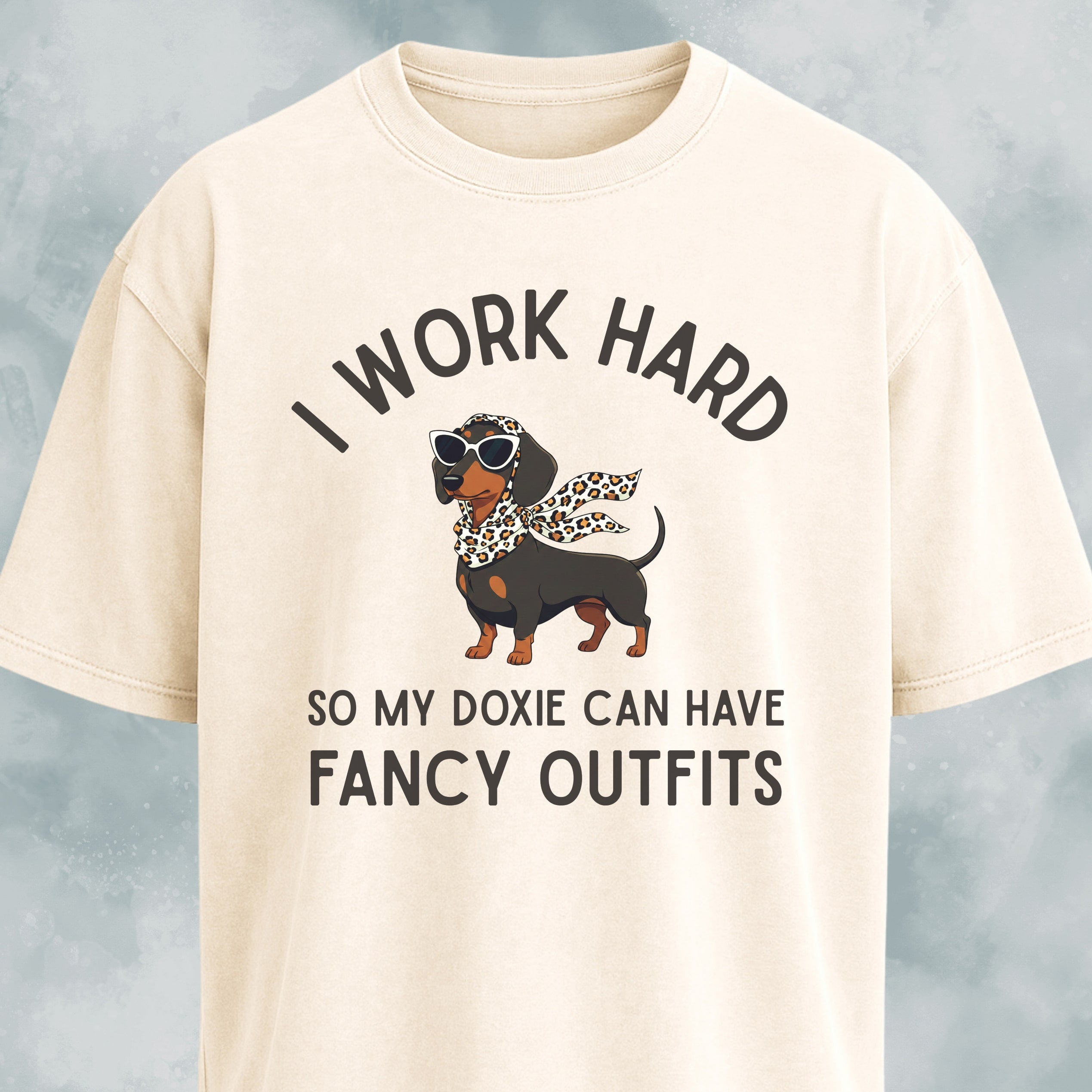 I Work Hard So My Doxie Can Have Fancy Outfits T-Shirt