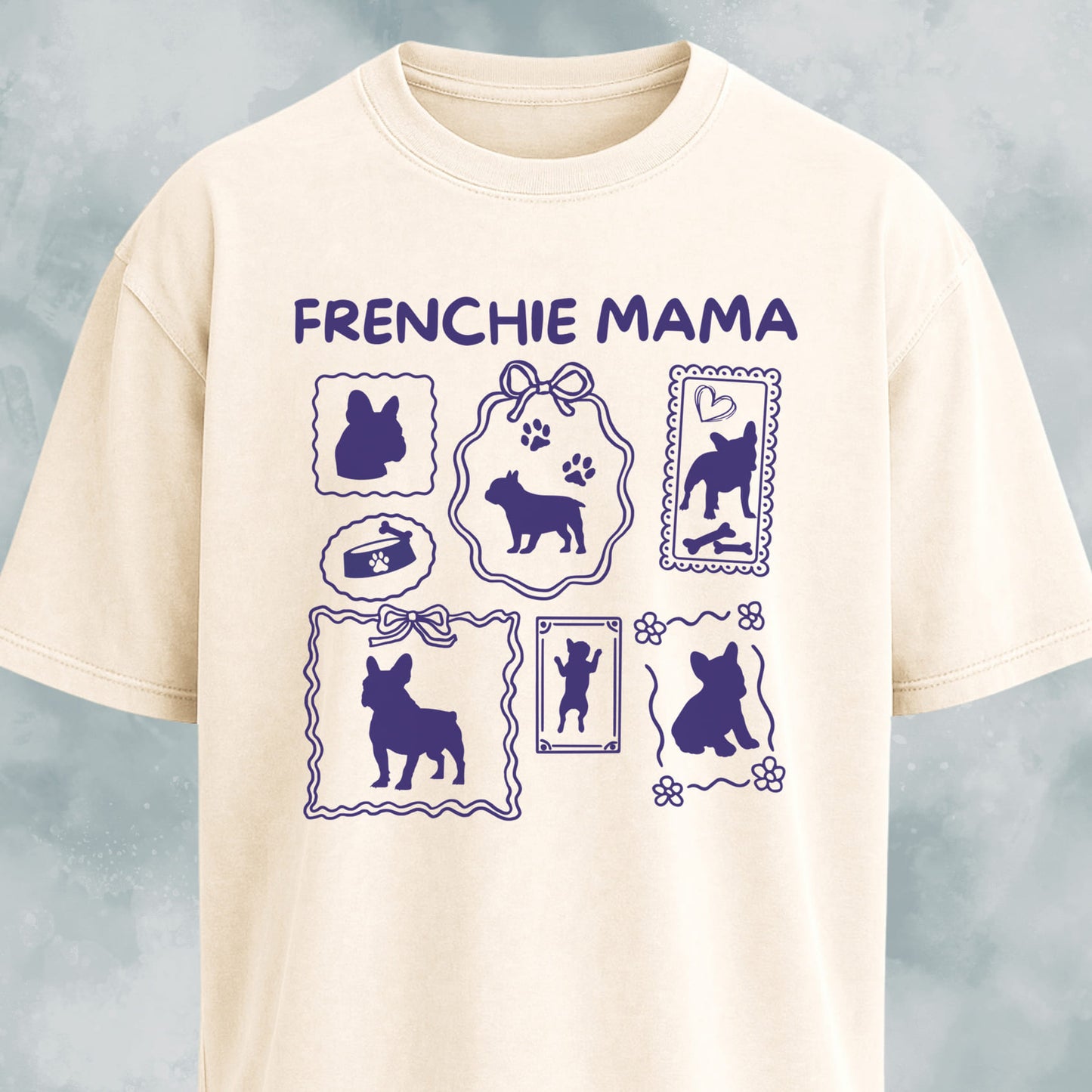 Frenchie Mama Collage T-Shirt