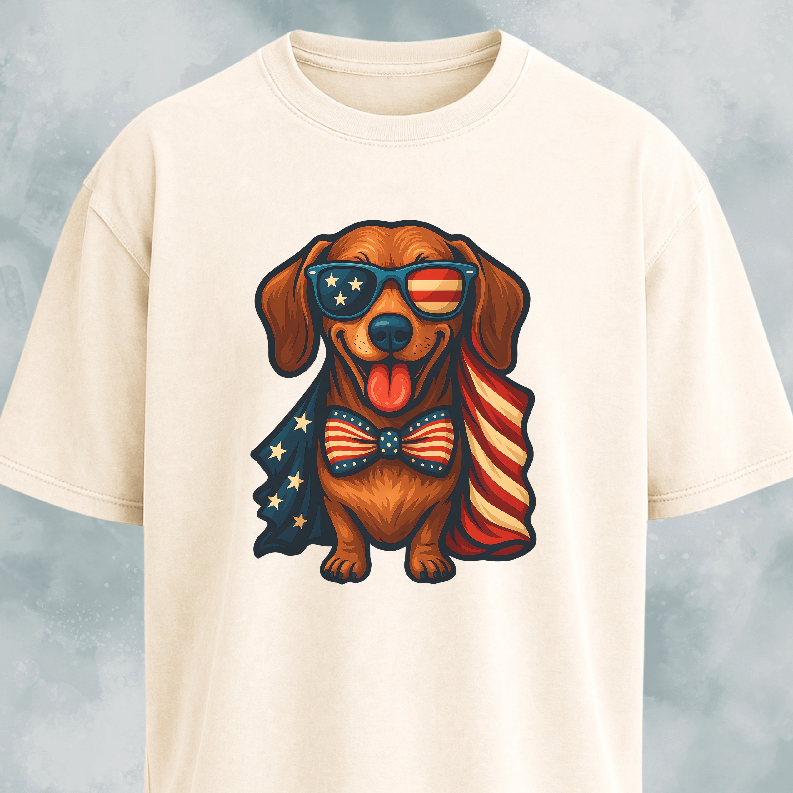 American Flag Doxie T-Shirt