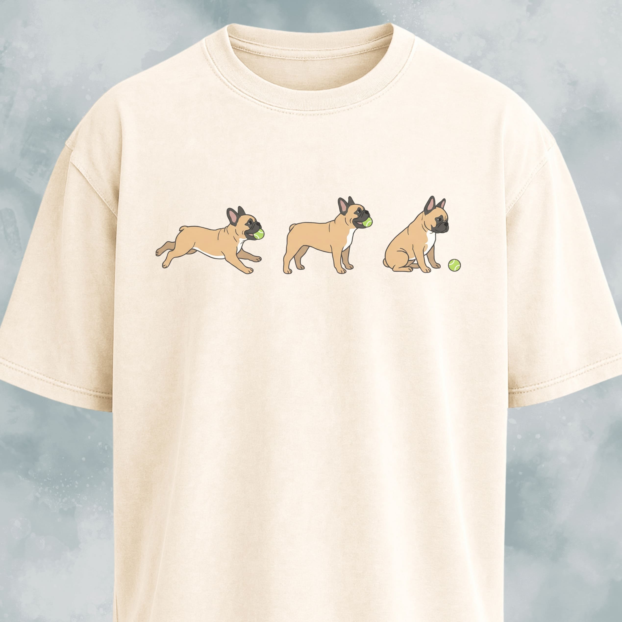 Frenchie With A Tennis Ball T-Shirt