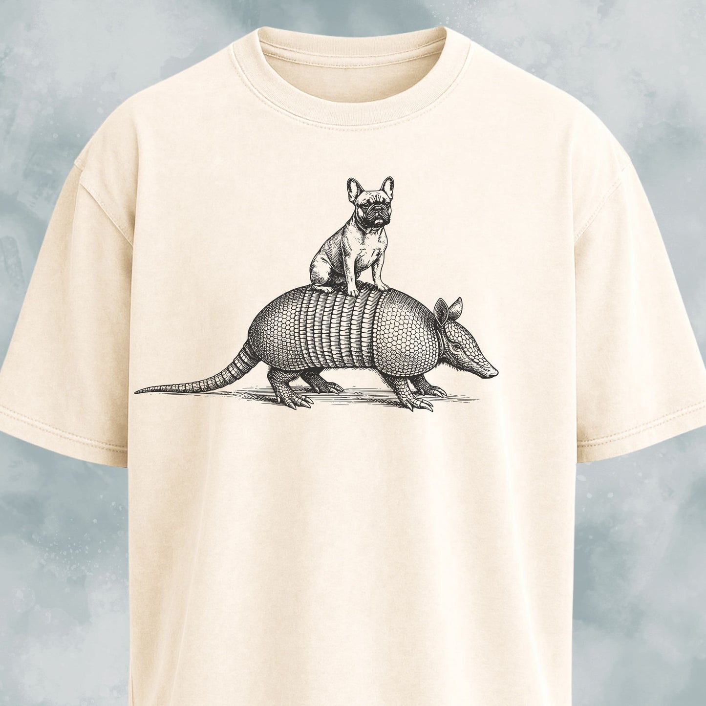Frenchie On Armadillo T-Shirt