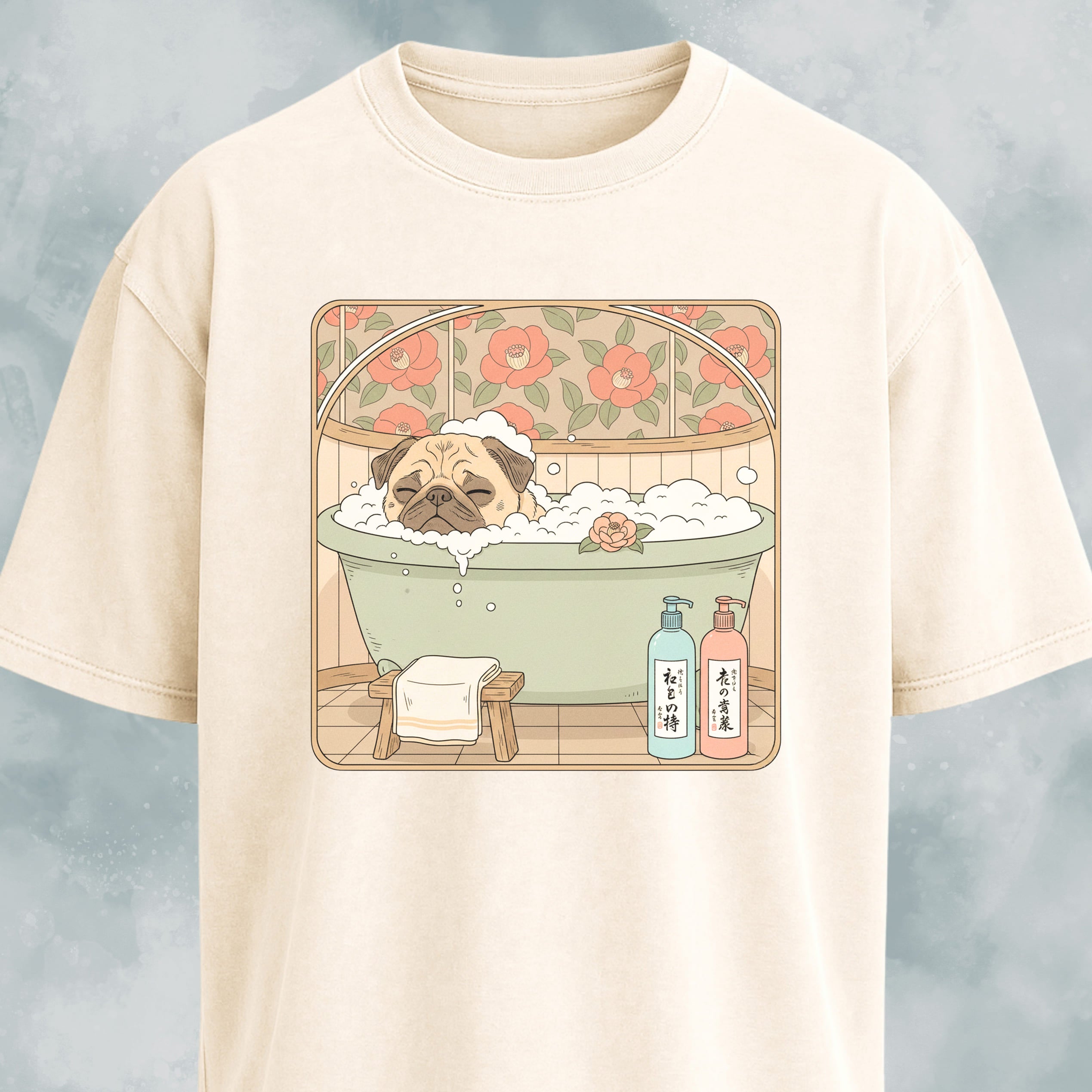 Pug Taking A Bath T-Shirt