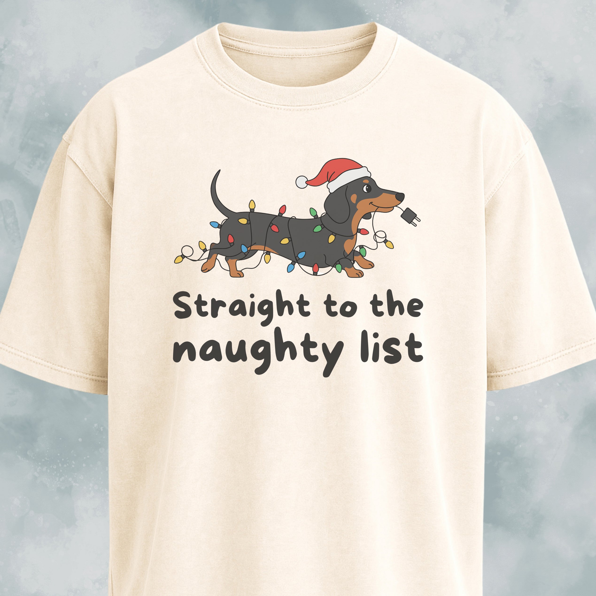 Straight To The Naughty List Doxie Edition T-Shirt