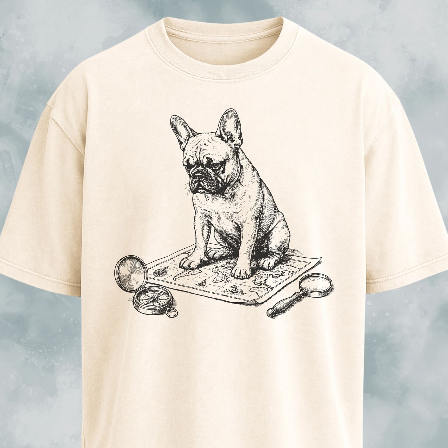 World Traveler French Bulldog T-Shirt