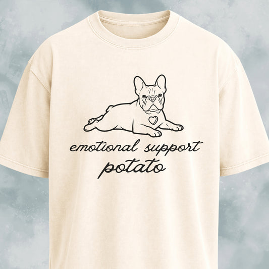 Emotional Support Potato Frenchie T-Shirt