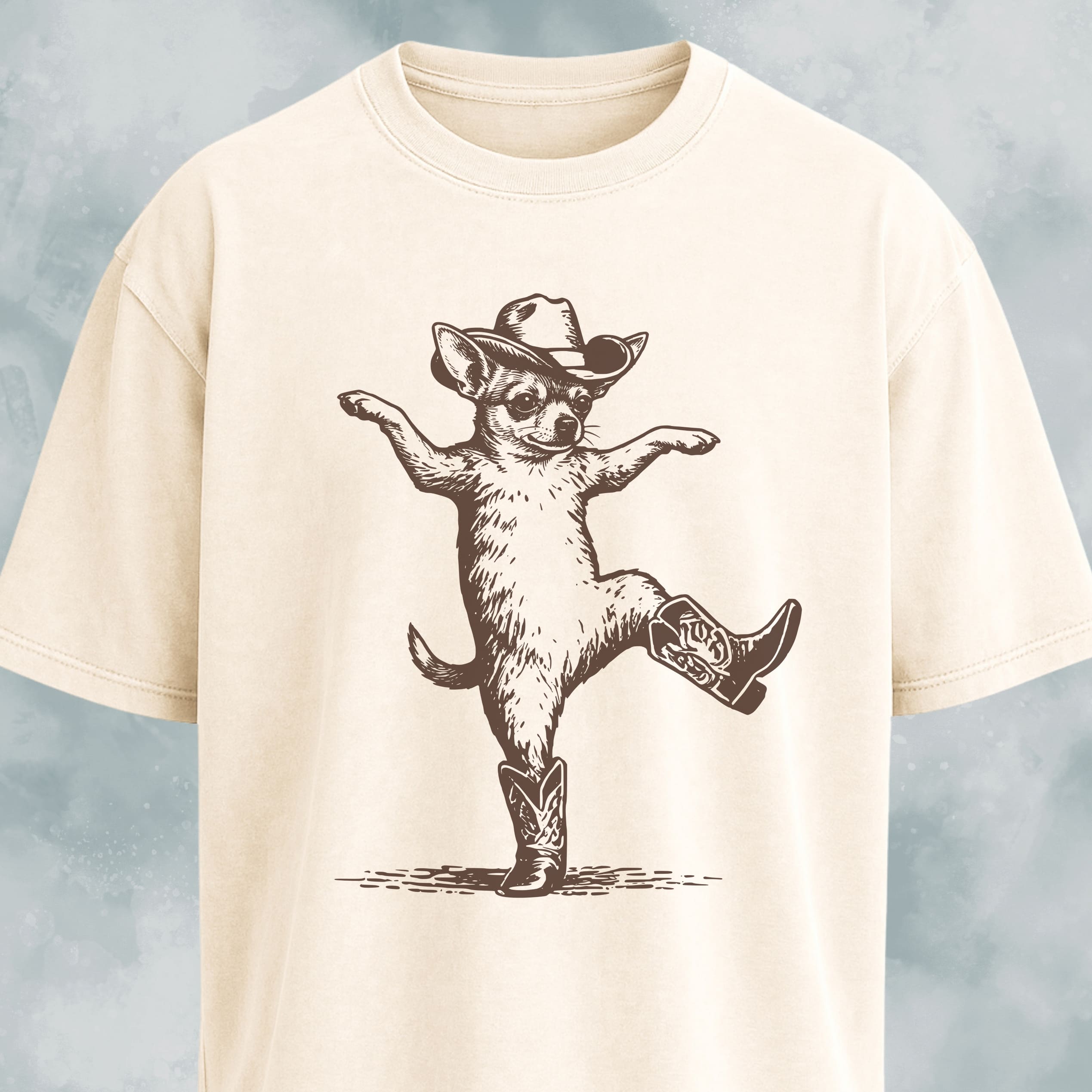 Chihuahua In Boots Dancing - T-Shirt