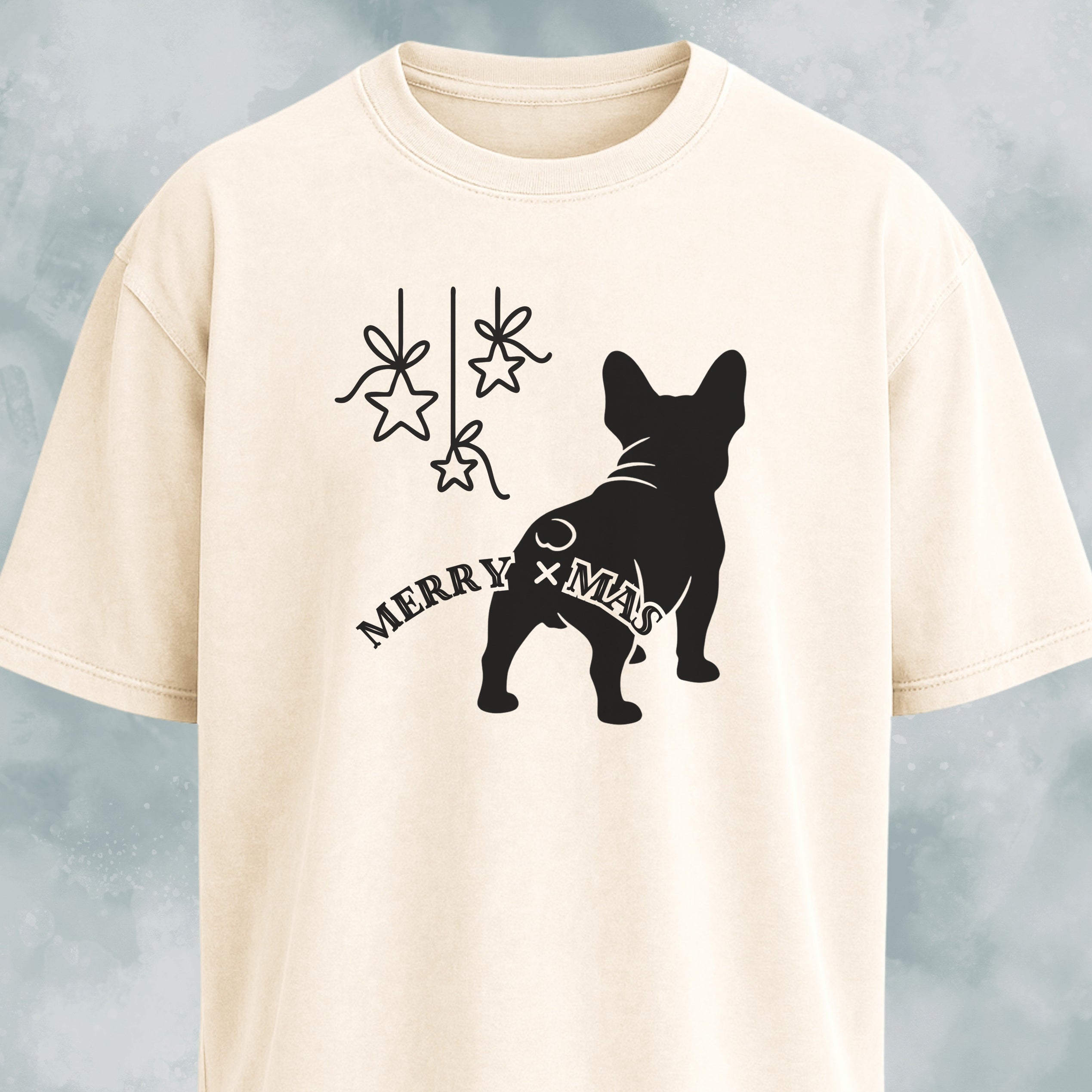 Merry Christmas Funny Frenchie Butt T-Shirt
